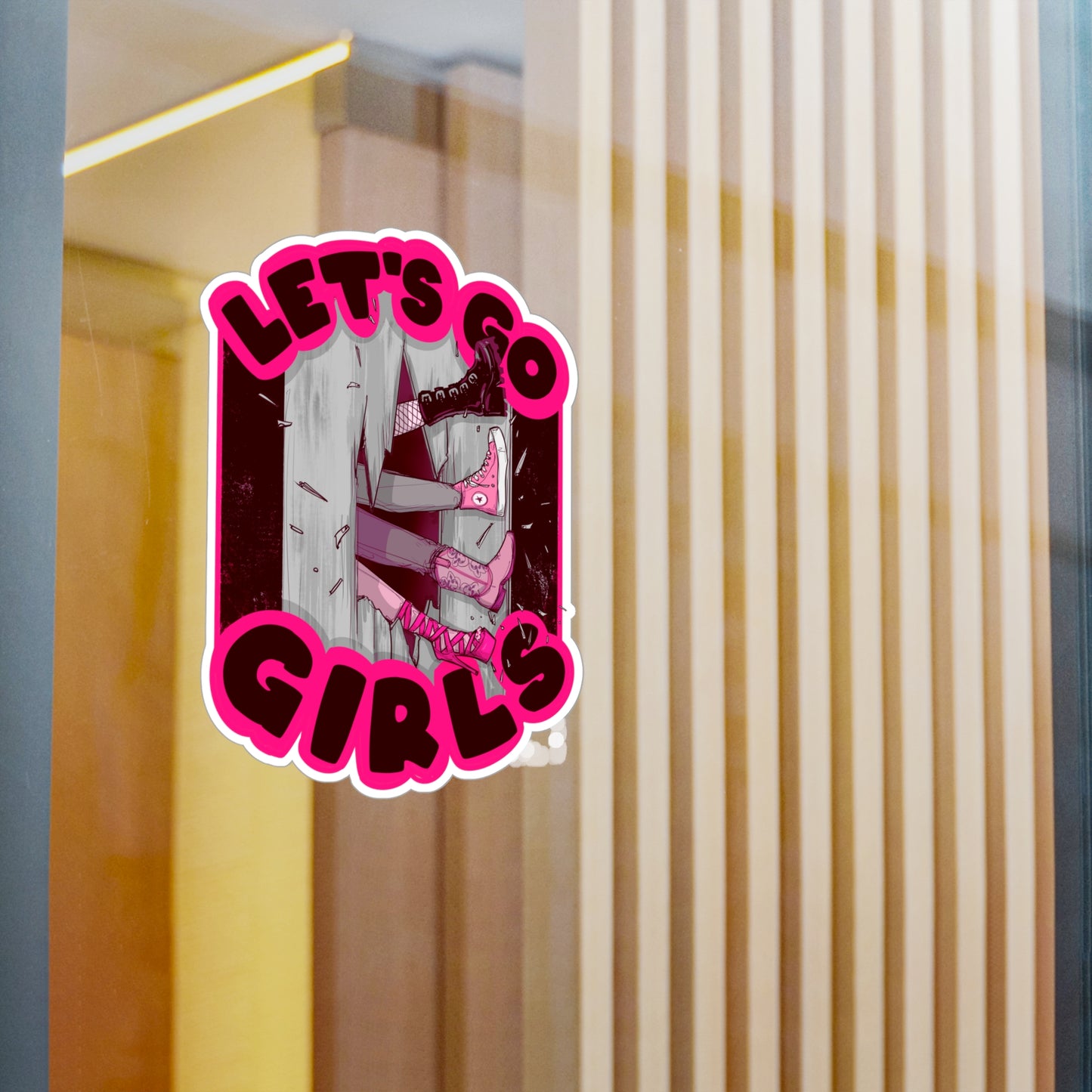 Let's Go Girls Kiss-Cut Vinyl Decal