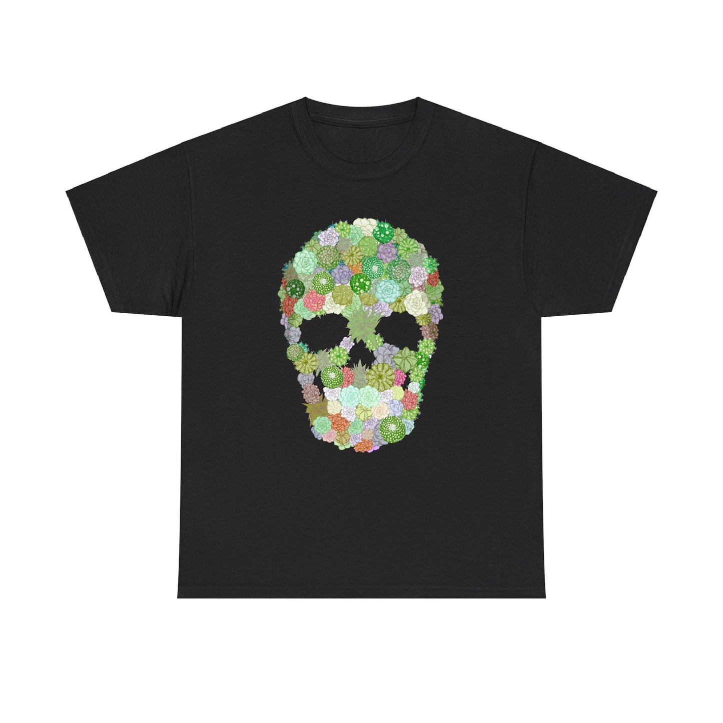 Succulent Skull Unisex Heavy Cotton Tee