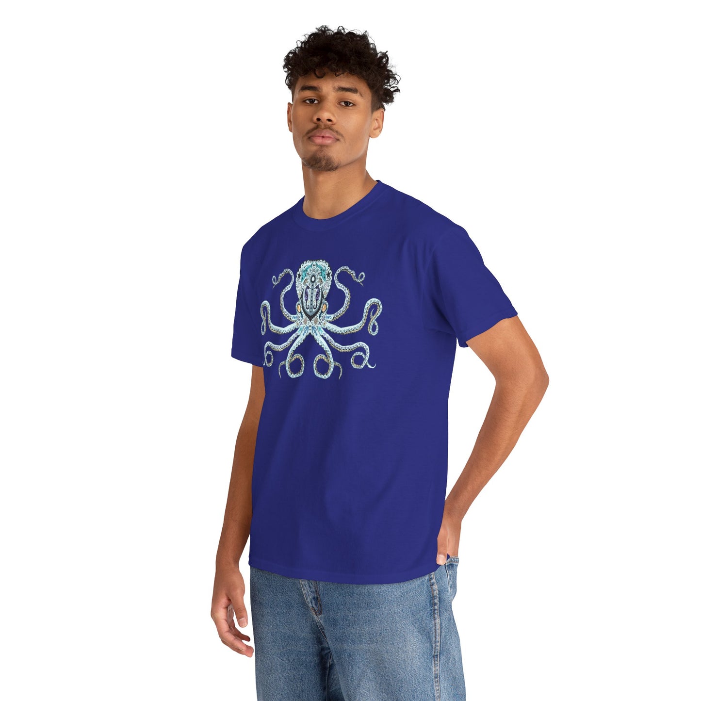 Octopus Sugar Skull Unisex Heavy Cotton Tee