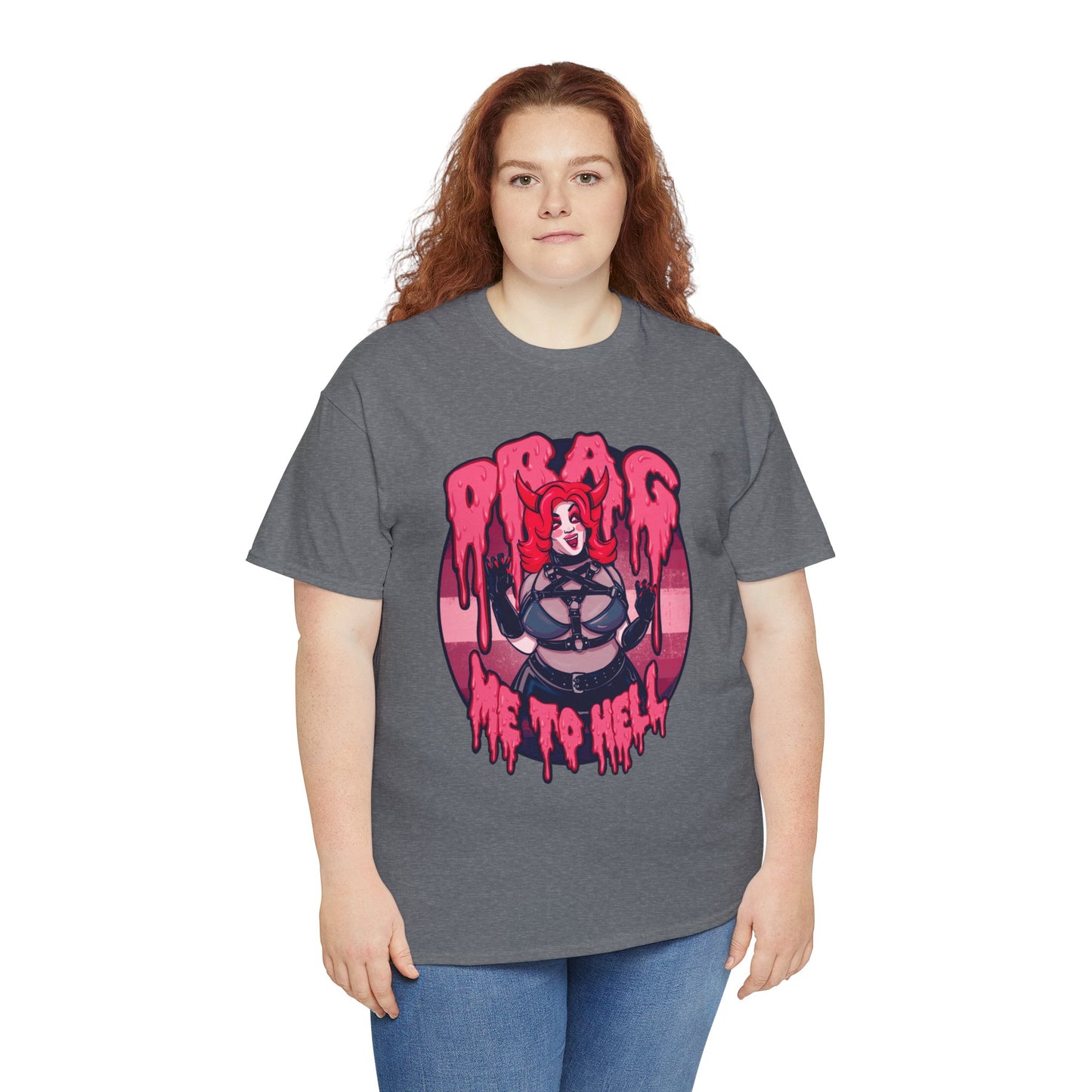 Drag Me To Hell Unisex Heavy Cotton Tee