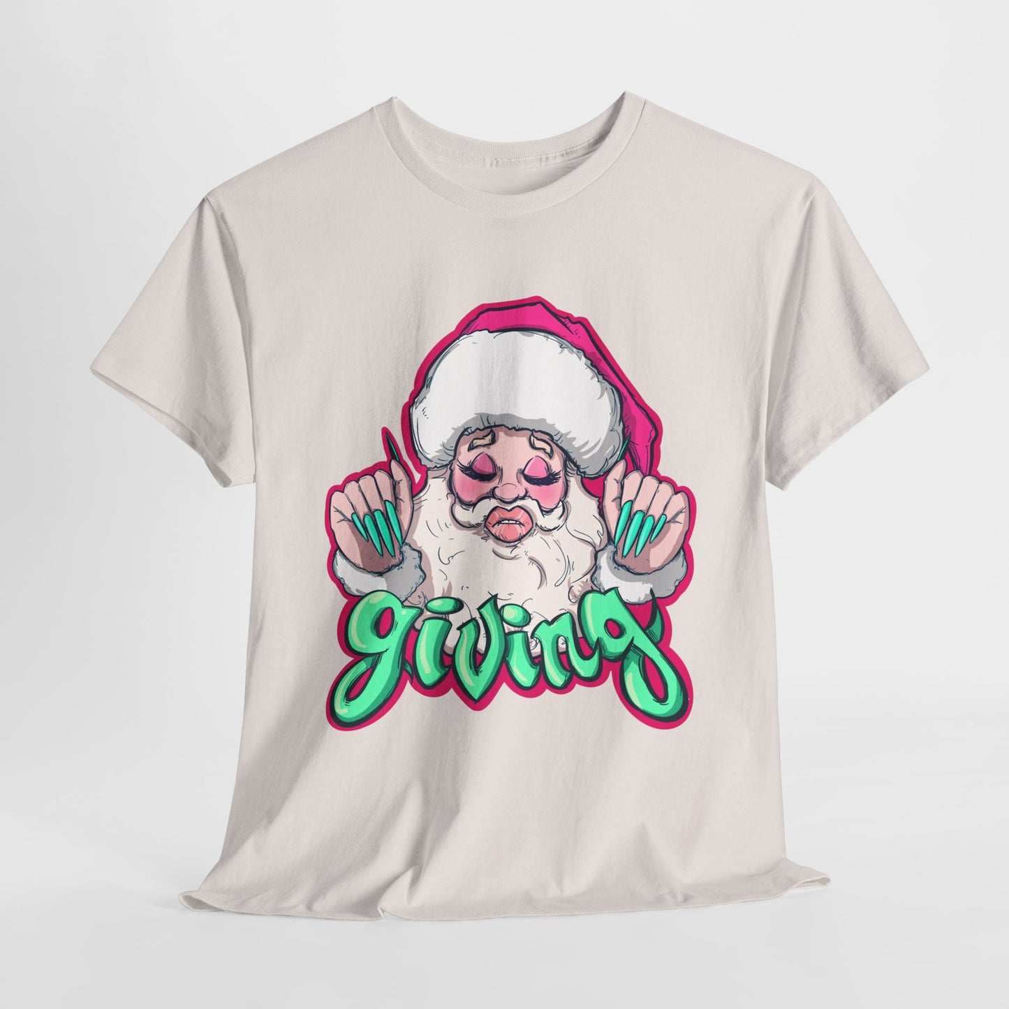 He Is Giving Unisex Heavy Cotton Tee