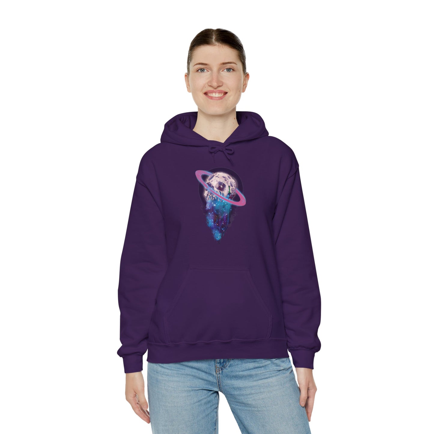 Elemental Skull Space Unisex Heavy Blend Hooded Sweatshirt