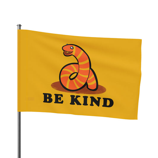 Be Kind Worm Flag