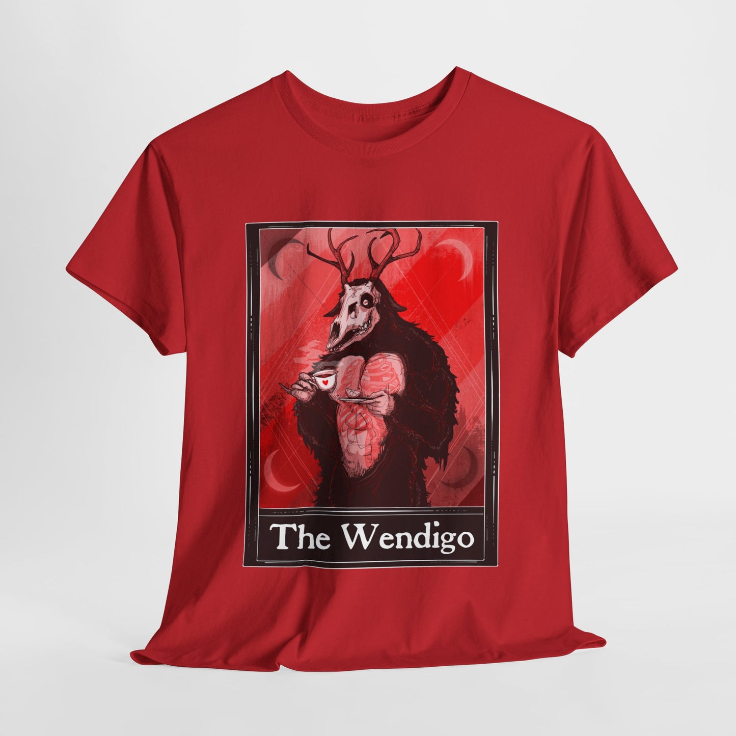 The Wendigo Tarot (Front & Back Print) Unisex Heavy Cotton Tee
