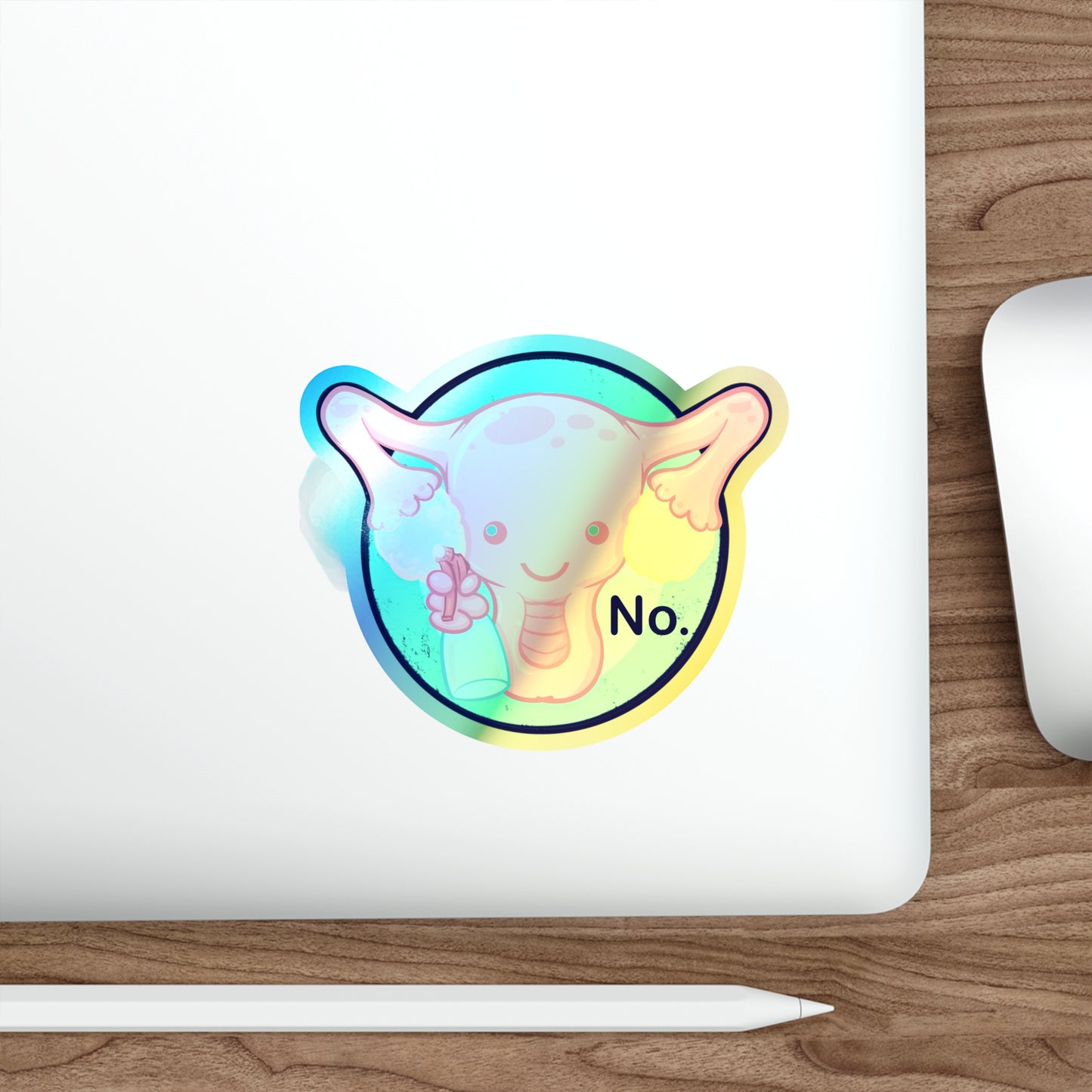 Cute-urus Holographic Die-cut Stickers