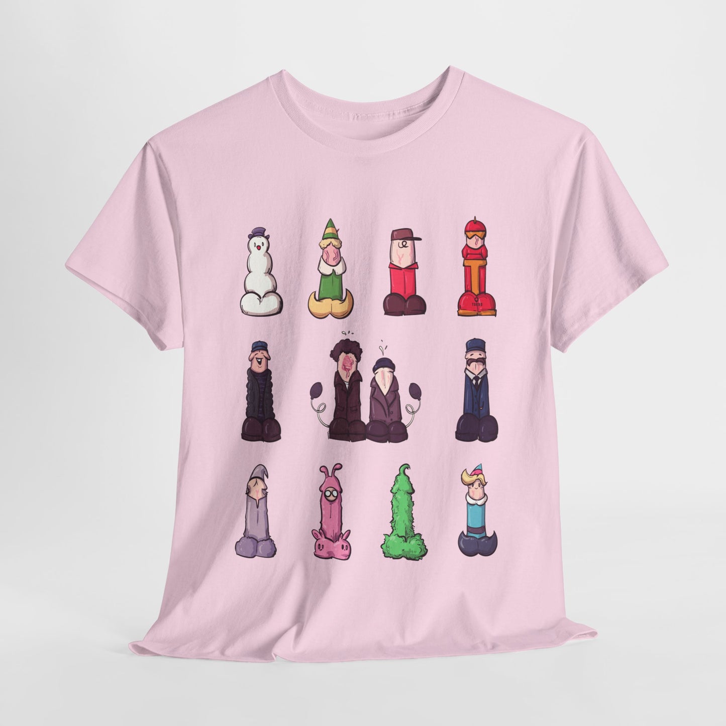 12 Dicks Of Christmas Unisex Heavy Cotton Tee