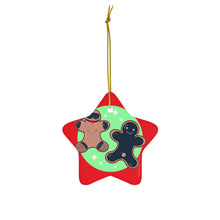 Merry Maso-Christmas Ceramic Ornament