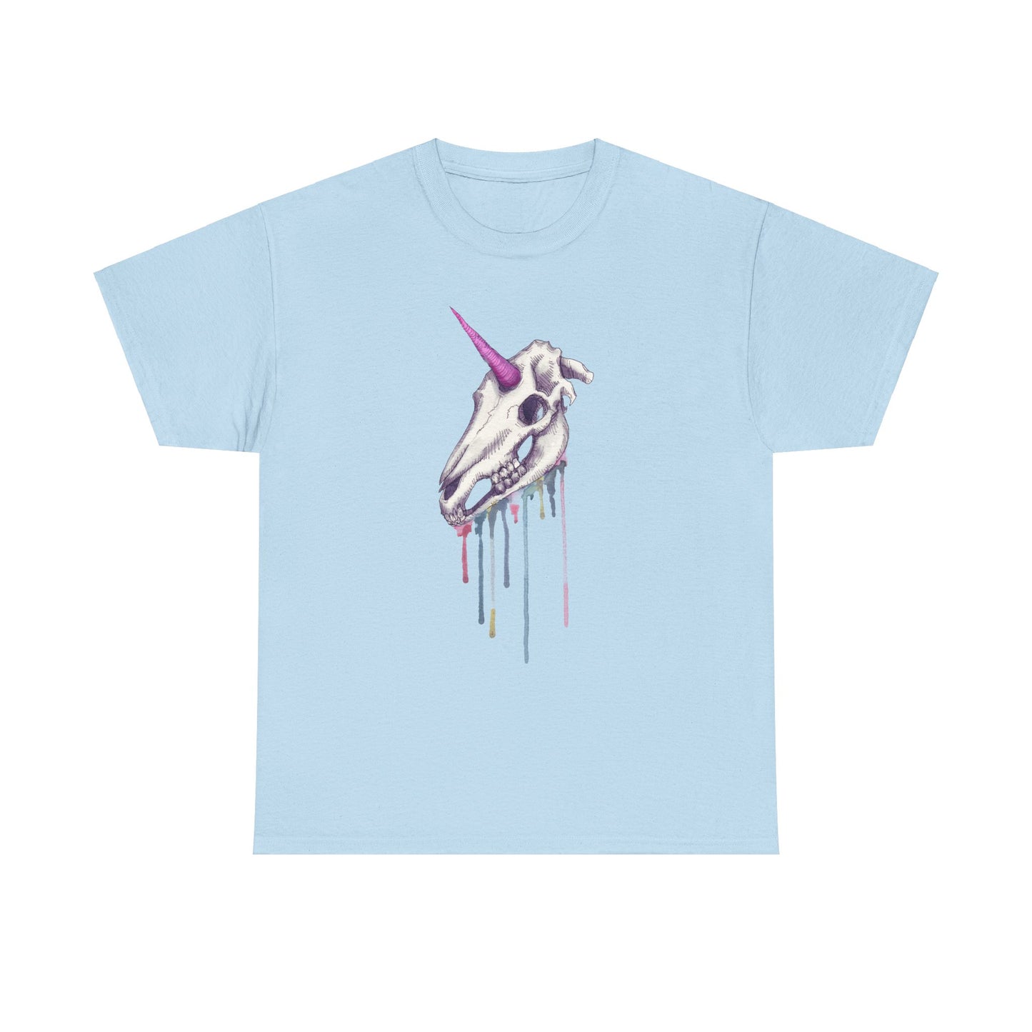 Unicorn Skull Unisex Heavy Cotton Tee