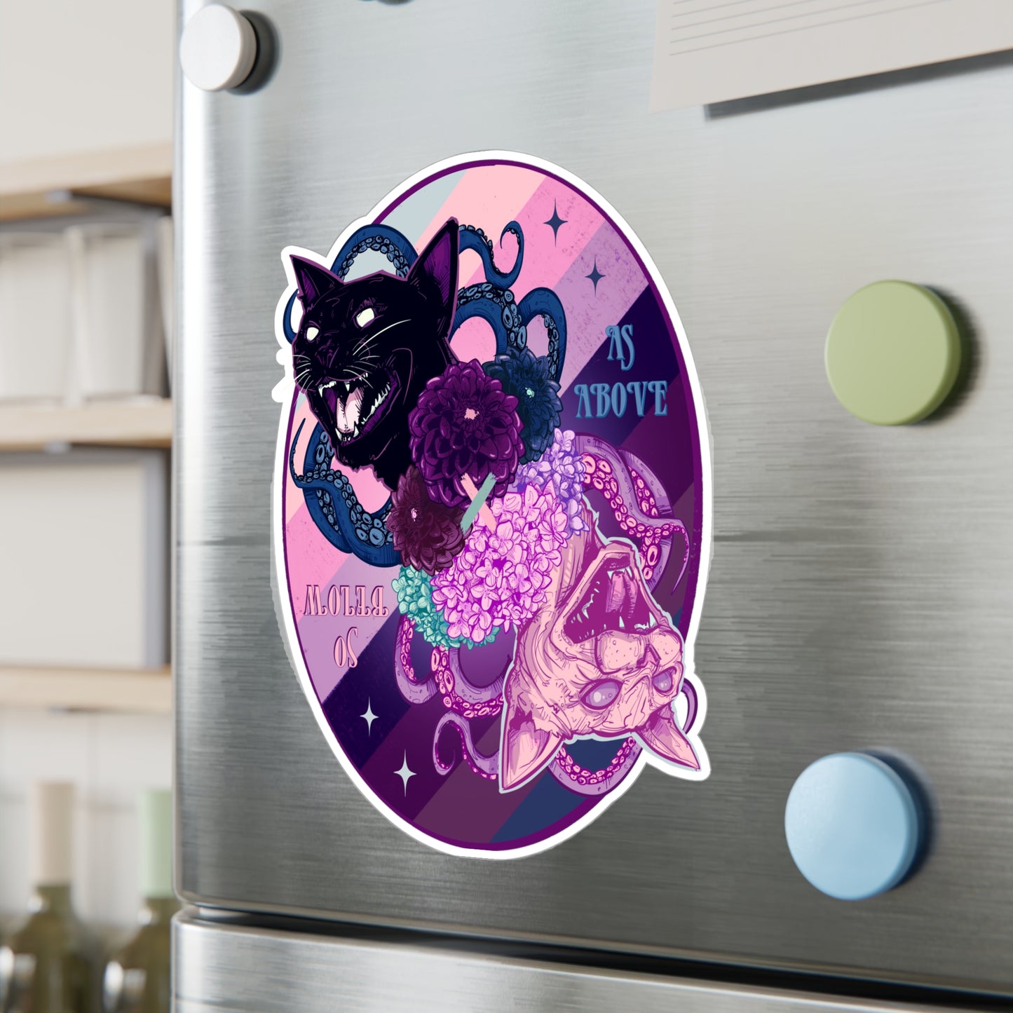 As Above So Below Pastel Goth Kiss-Cut Vinyl Decal