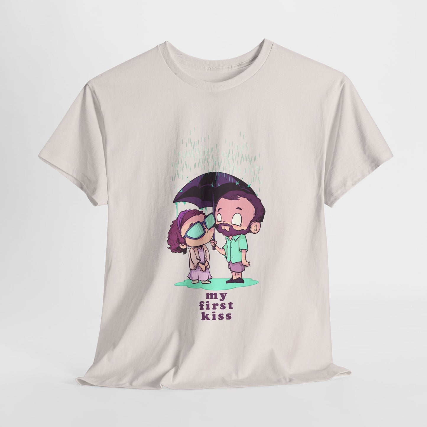 My First Kiss Unisex Heavy Cotton Tee