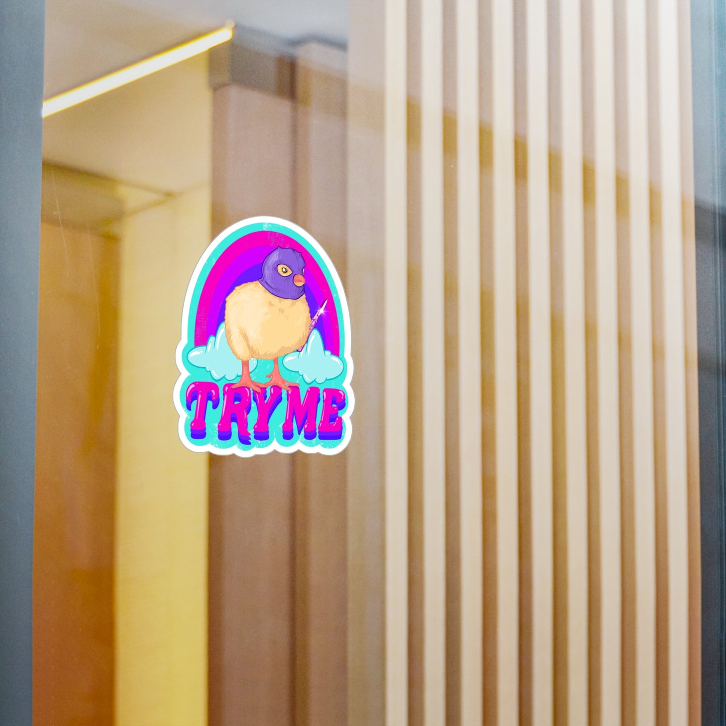 Try Me Kiss-Cut Vinyl Decal