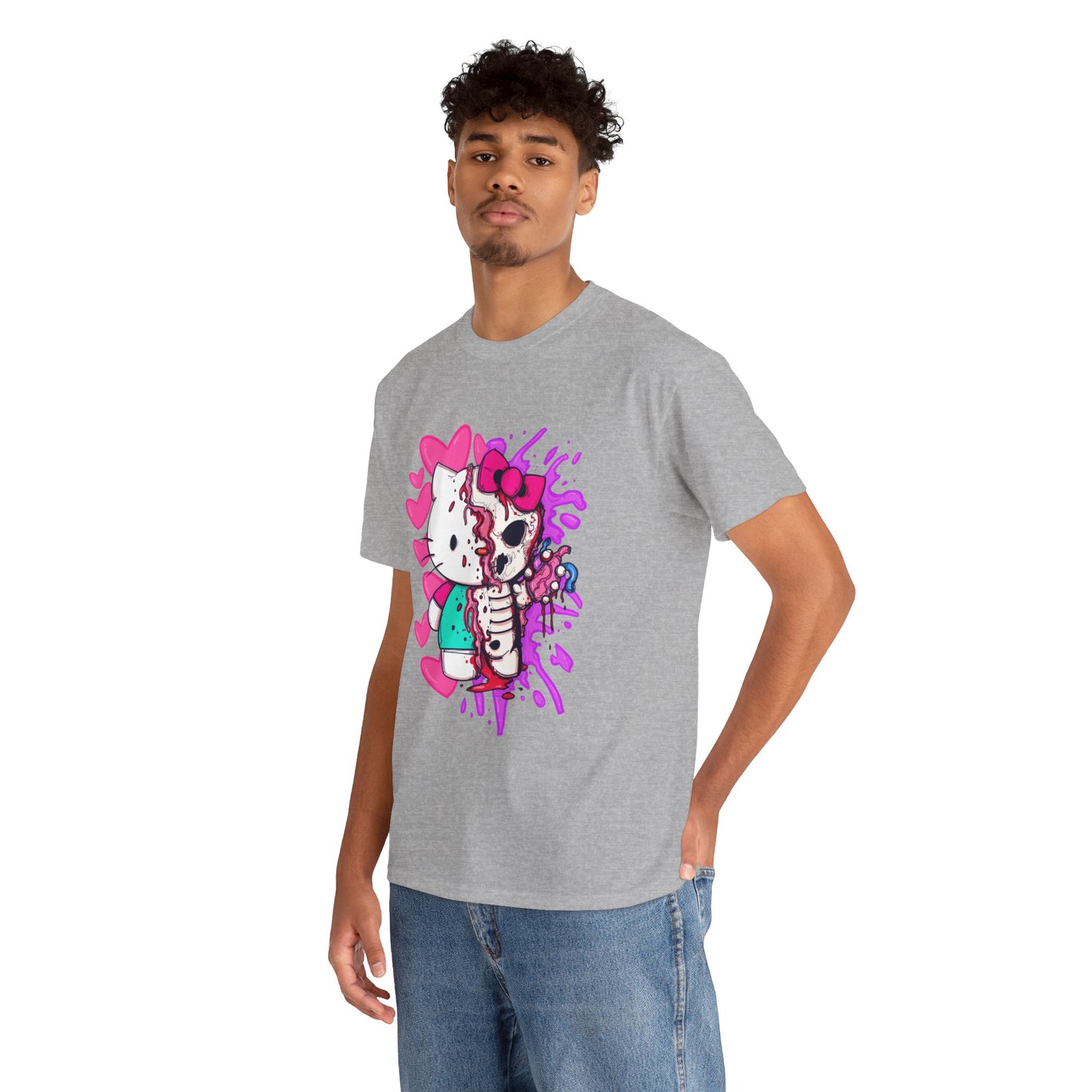 Zombie Kitty Unisex Heavy Cotton Patreon Tee