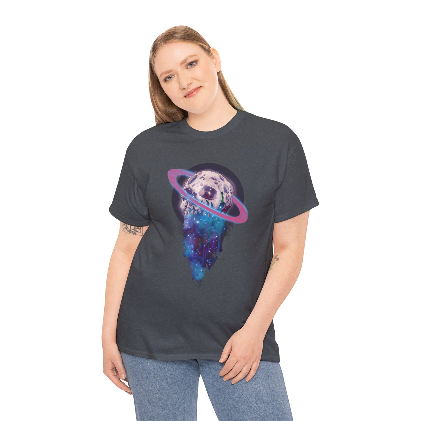 Elemental Skull Space Unisex Heavy Cotton Tee