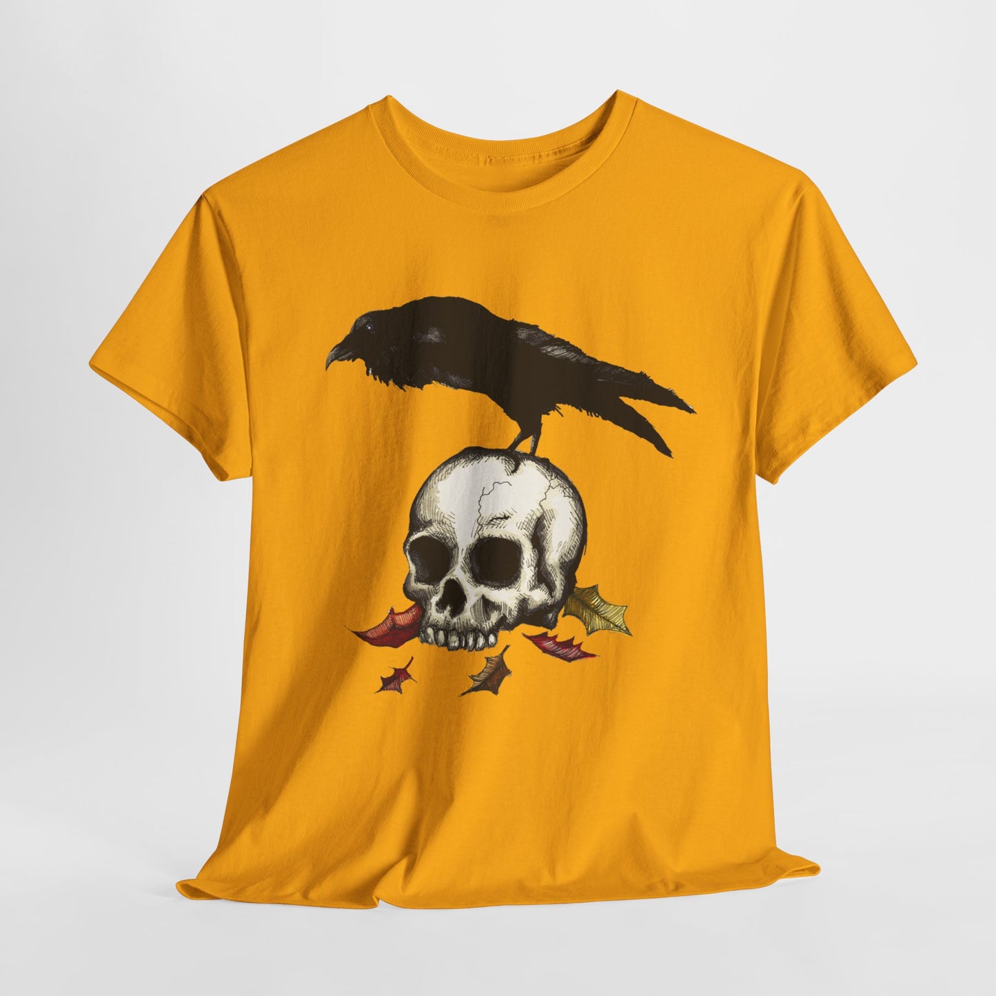 Crow Skull Unisex Heavy Cotton Tee
