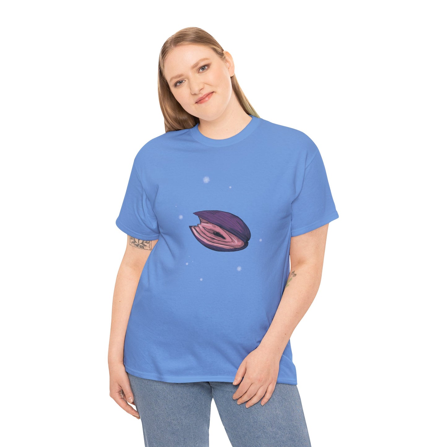 Pink Clam Unisex Heavy Cotton Tee