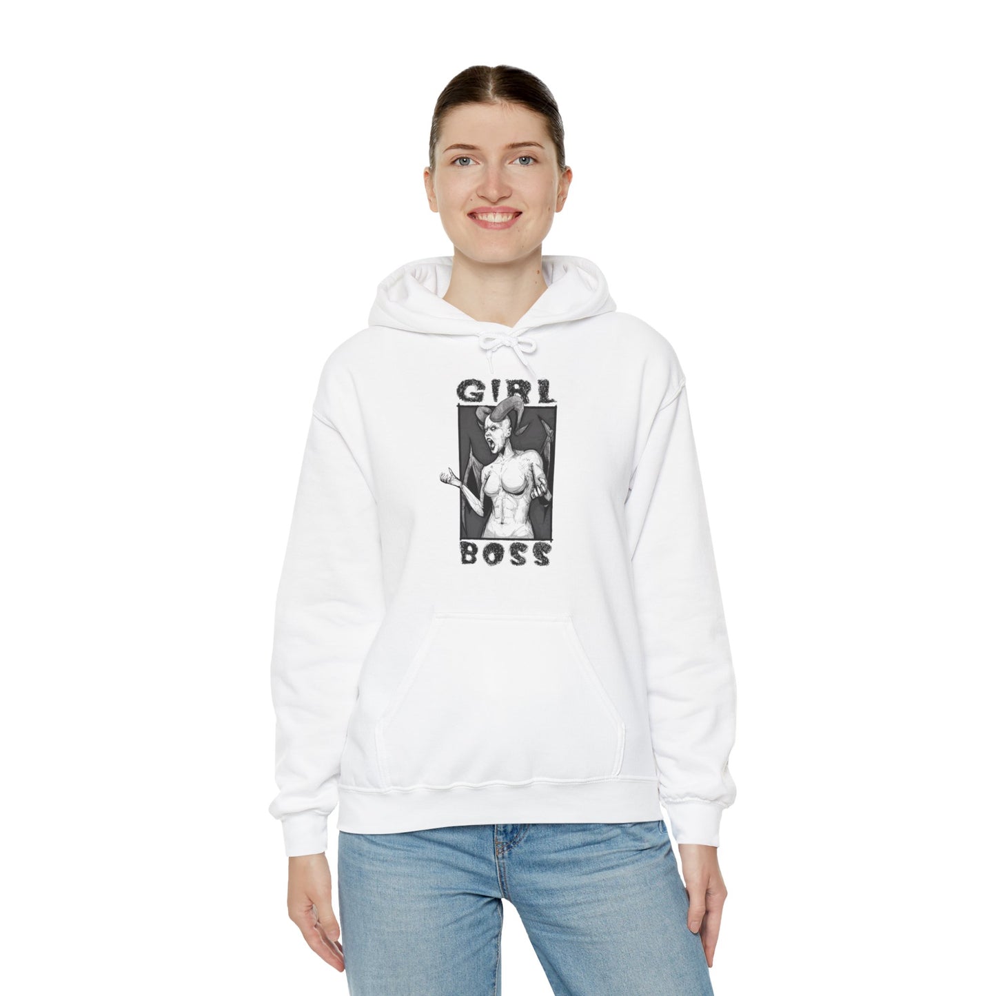 Girl Boss Unisex Heavy Blend Hooded Sweatshirt