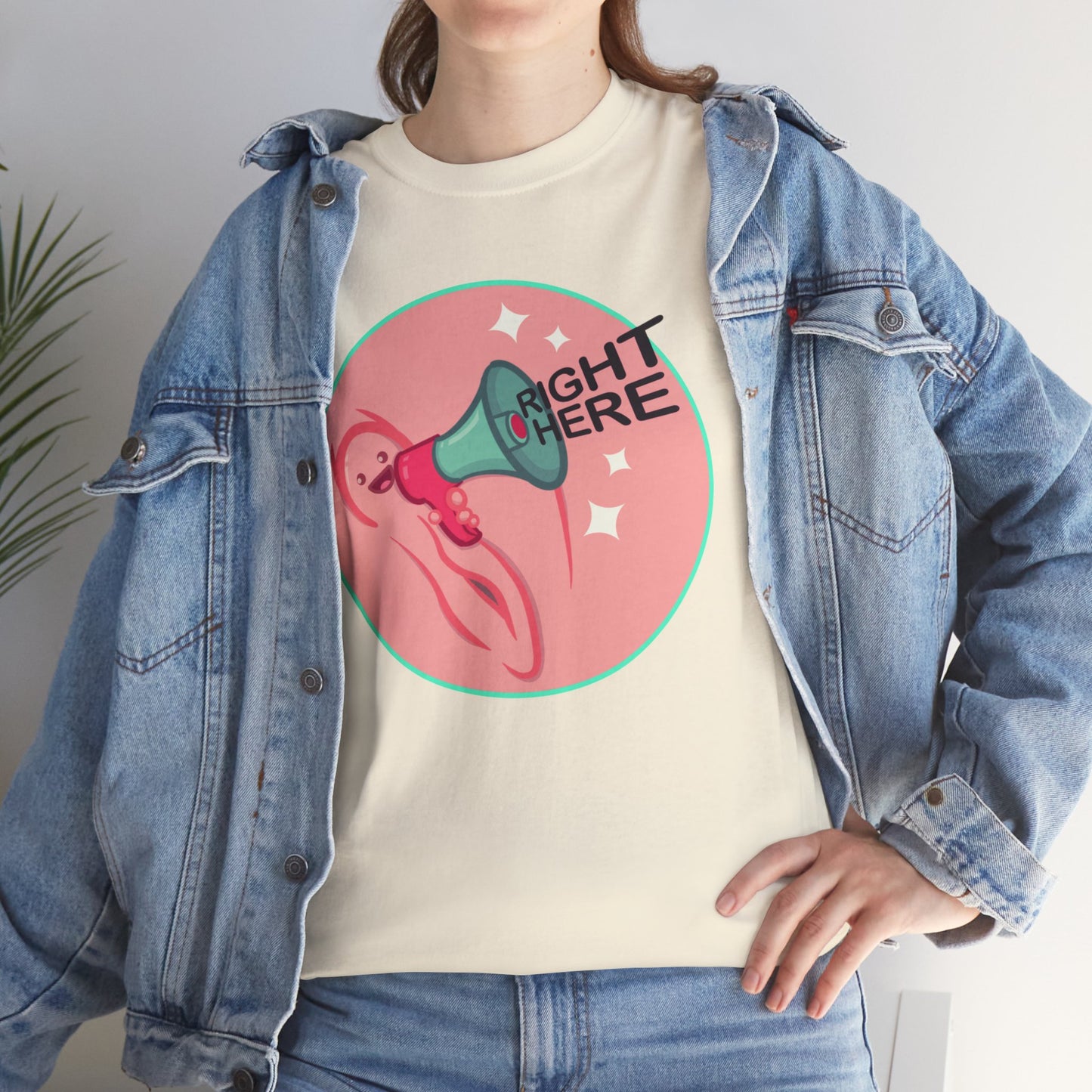 Right Here Unisex Heavy Cotton Tee