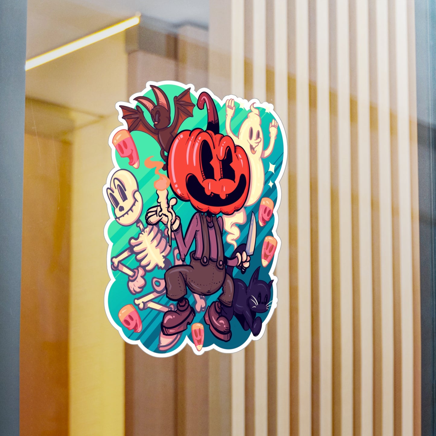 Rubber Hose Halloween Kiss-Cut Vinyl Decal