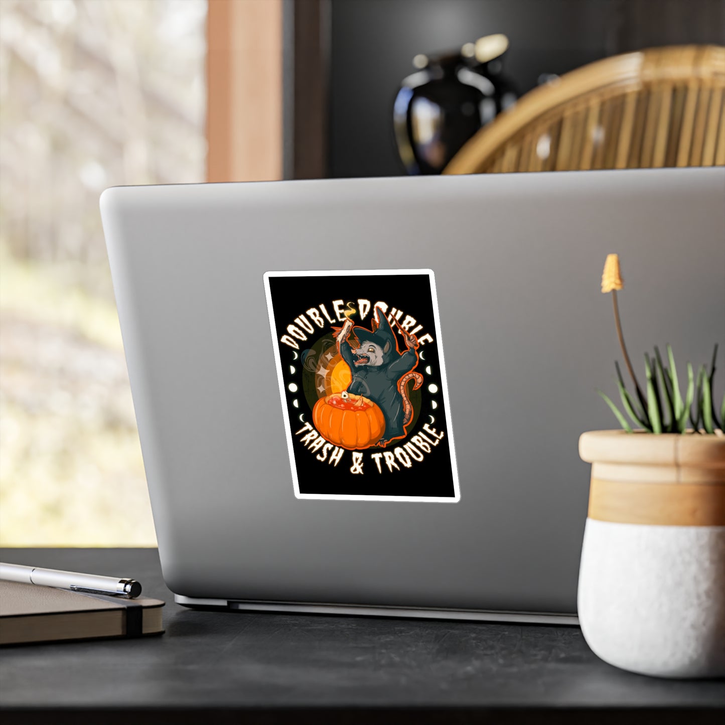 Opossum Witch Kiss-Cut Vinyl Decal