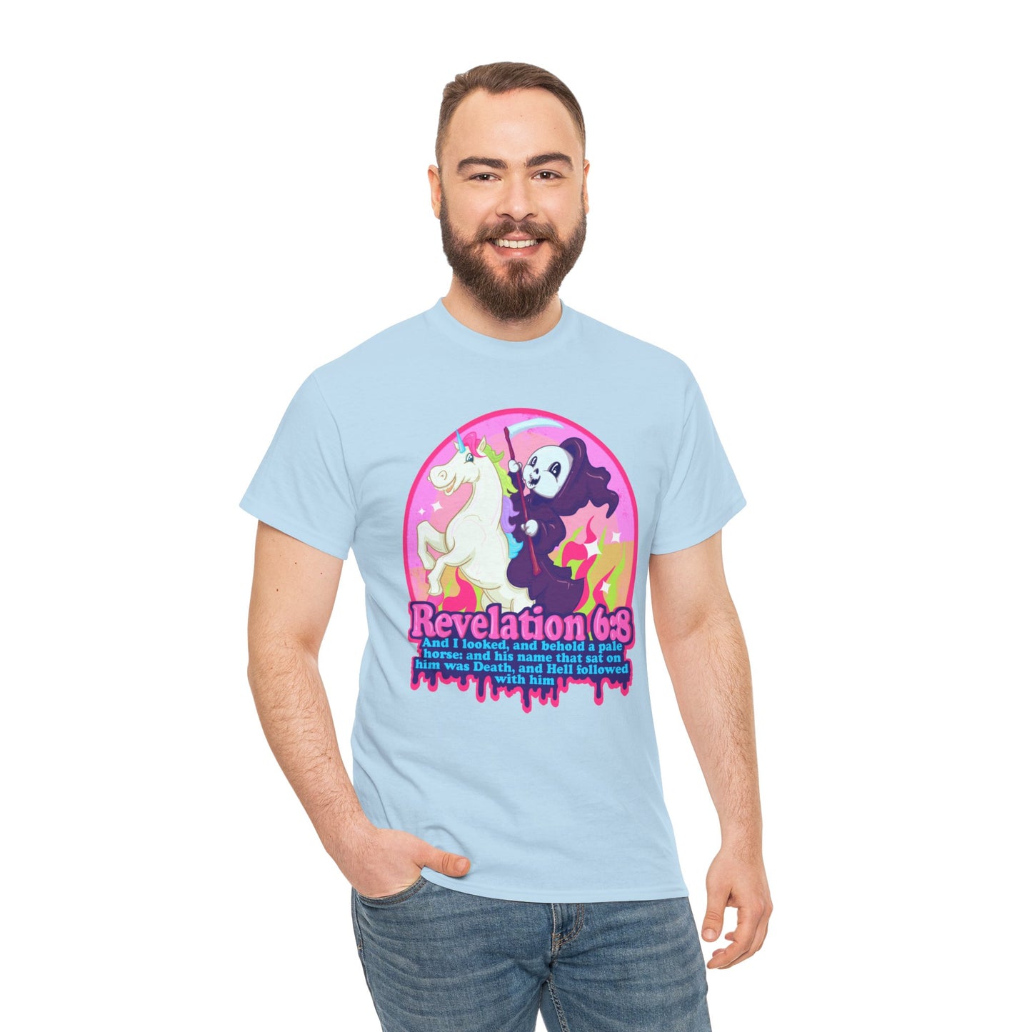 Revelation 6:8 Unisex Heavy Cotton Tee