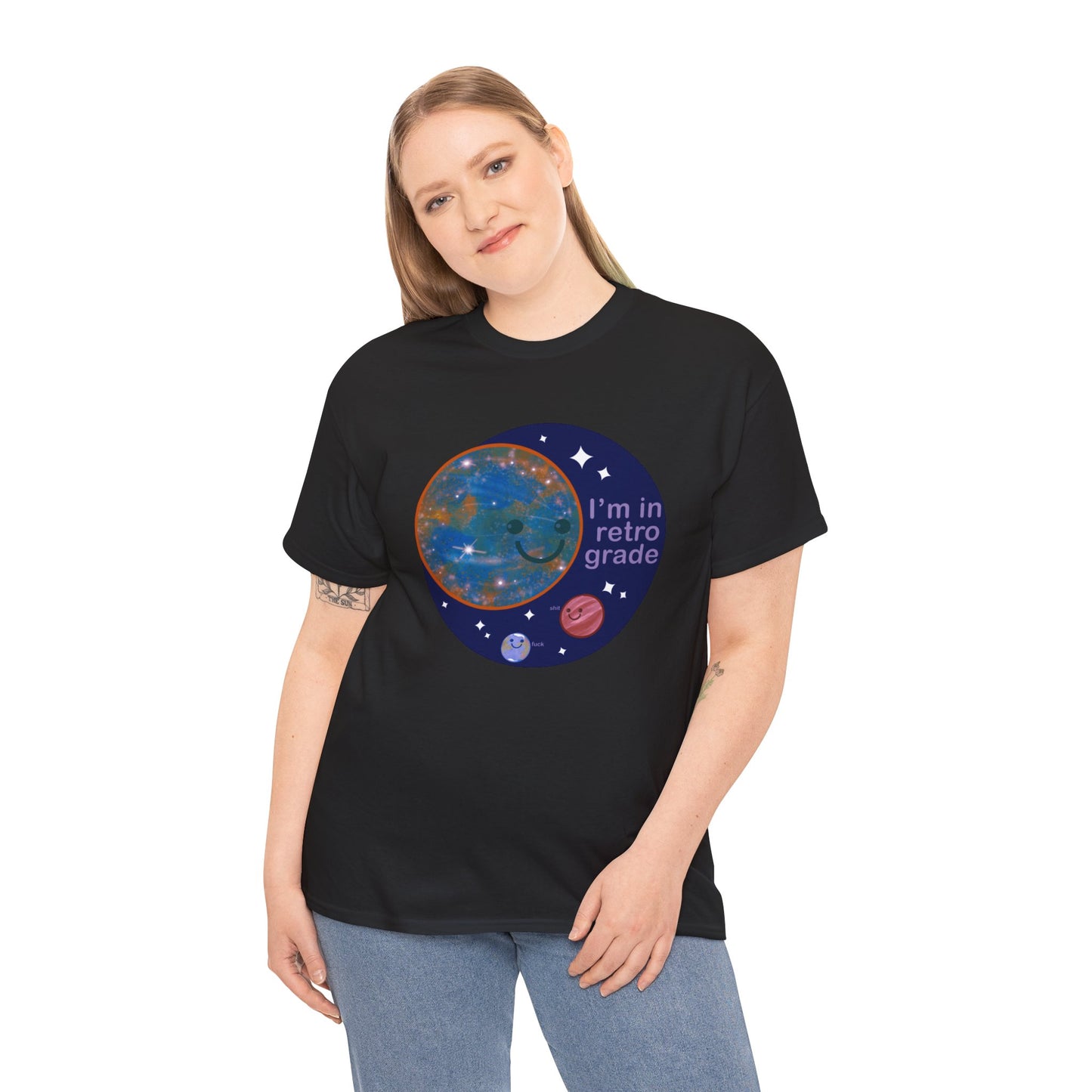 Mercury In Retrograde Unisex Heavy Cotton Tee