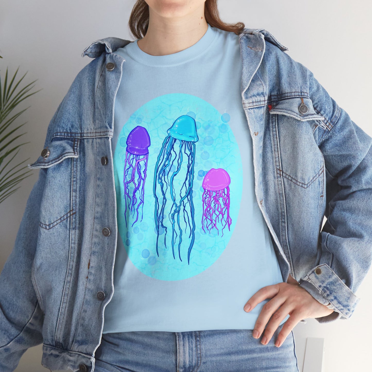 Jellyfish Varieties Unisex Heavy Cotton Tee