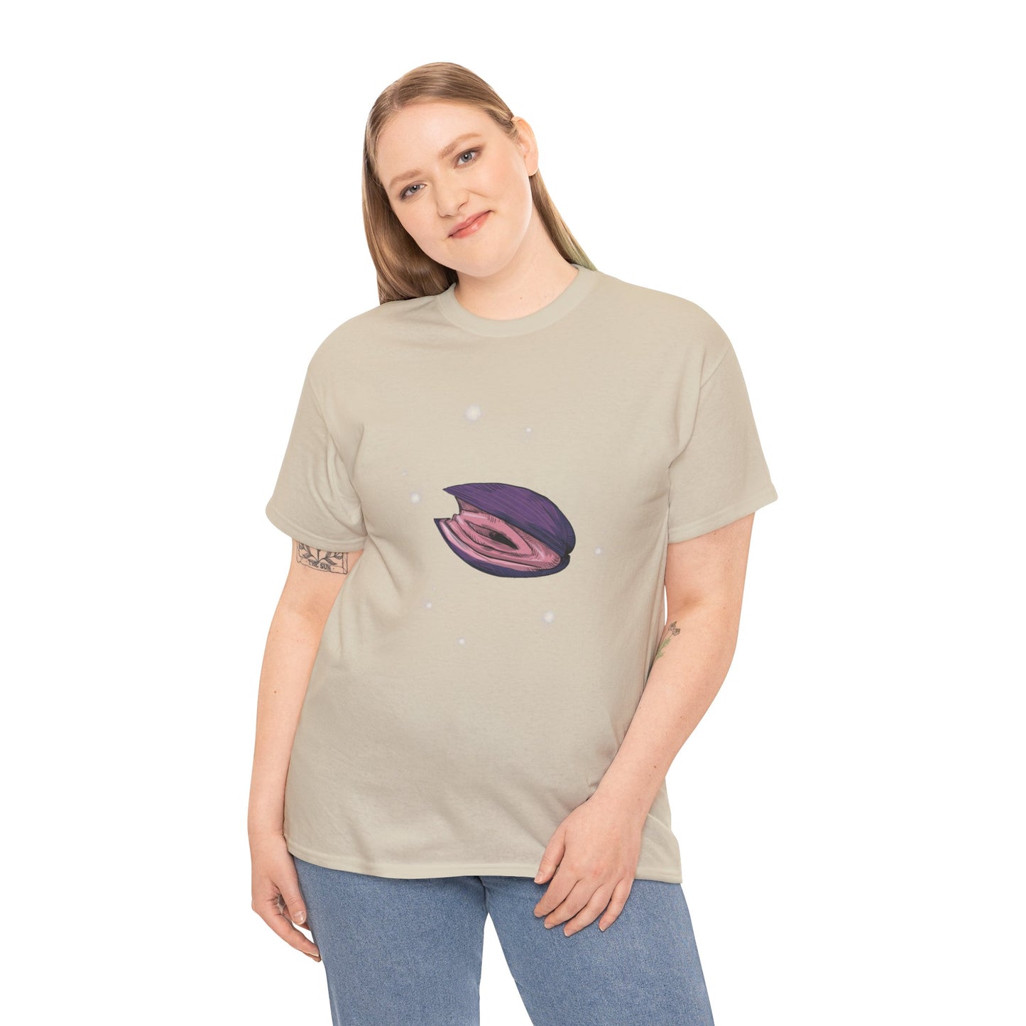 Pink Clam Unisex Heavy Cotton Tee