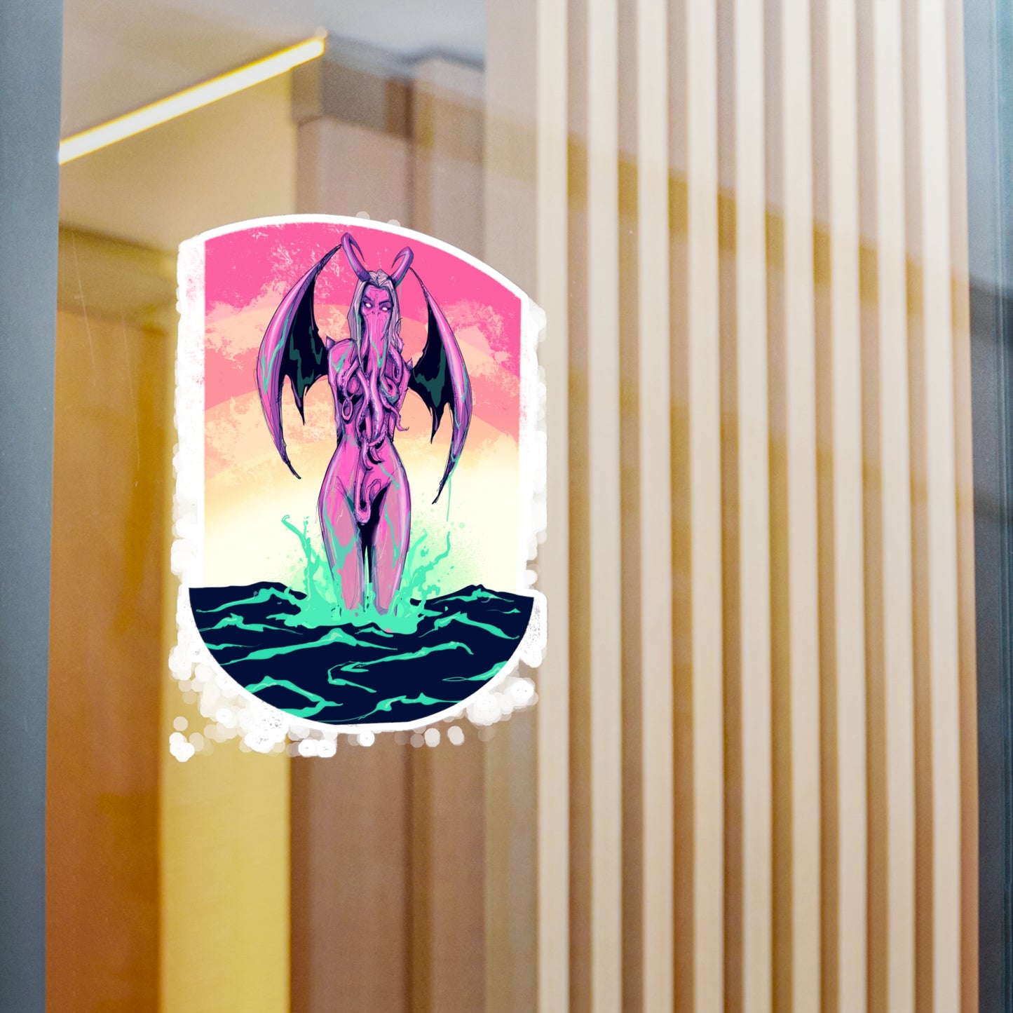 Lady Cthulhu Kiss-Cut Vinyl Decal