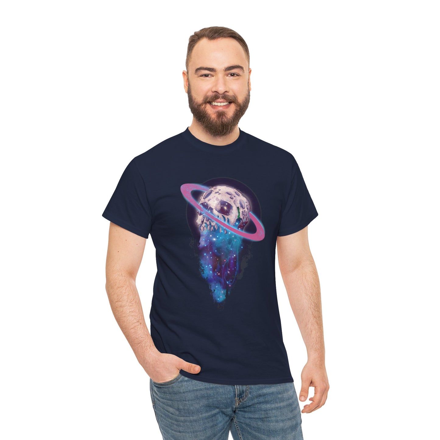 Elemental Skull Space Unisex Heavy Cotton Tee