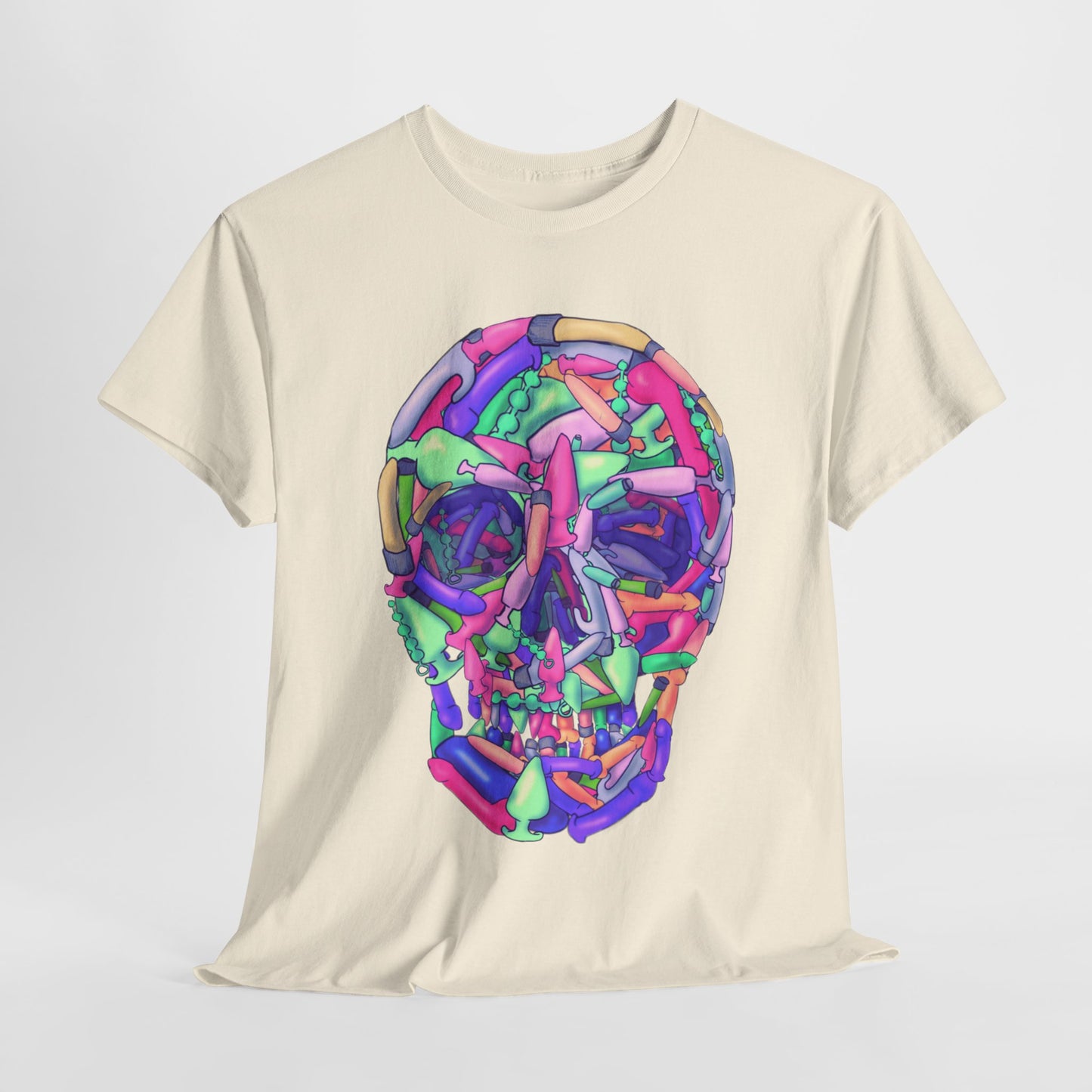 Sex Toy Skull Unisex Heavy Cotton Tee