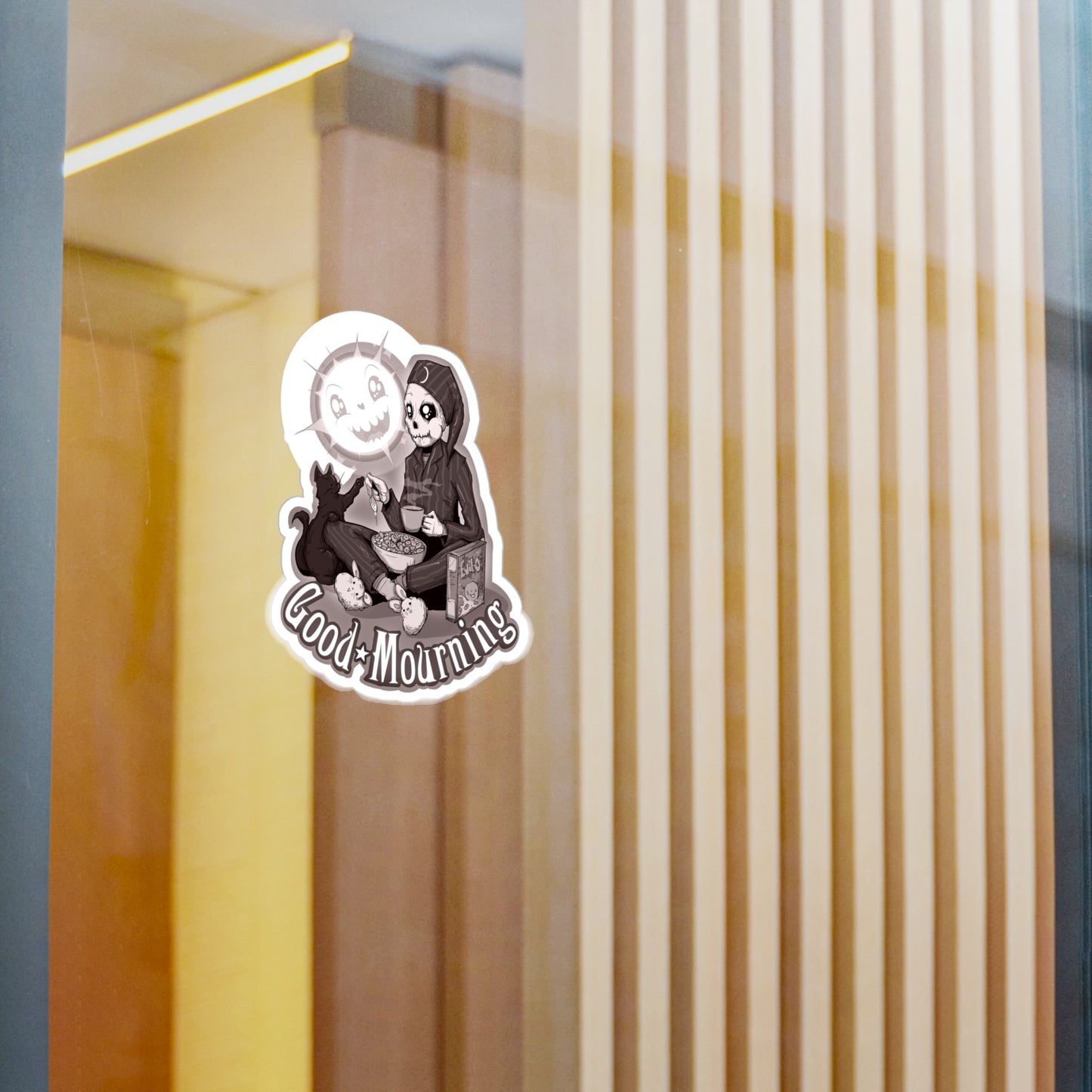 Good Mourning Kiss-Cut Vinyl Decal