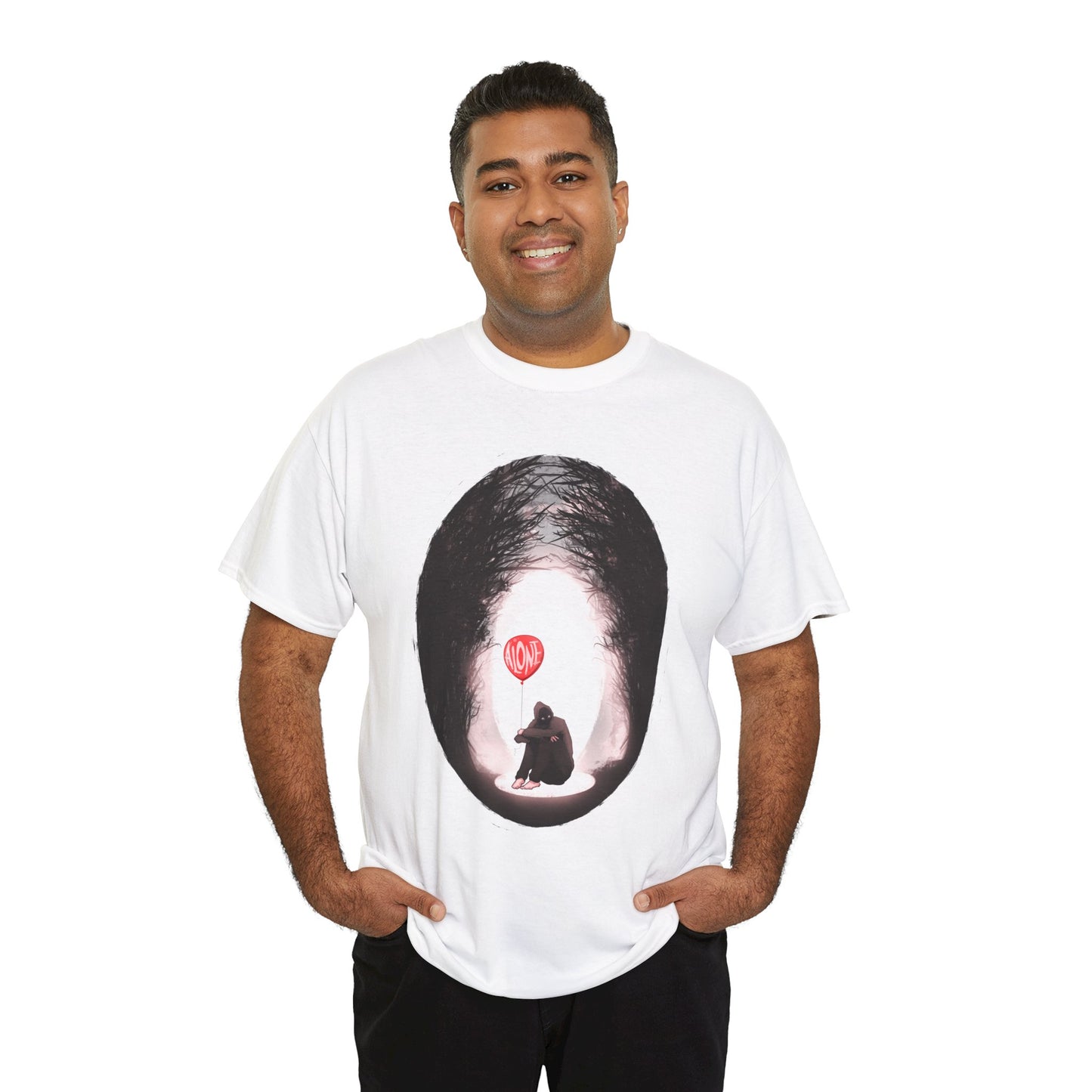 Forever Alone Unisex Heavy Cotton Tee