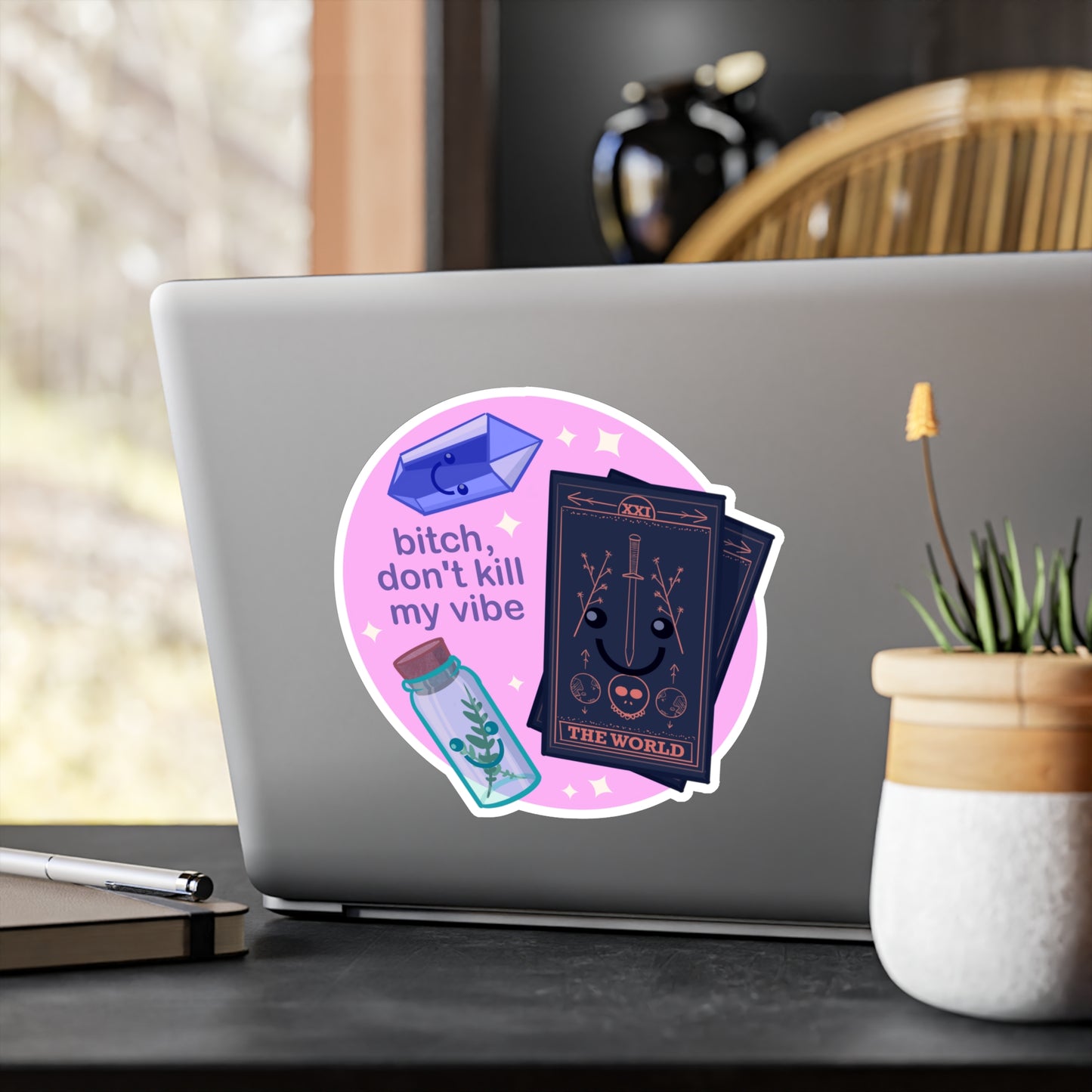 Don't Kill My Vibe Kiss-Cut Vinyl Decal