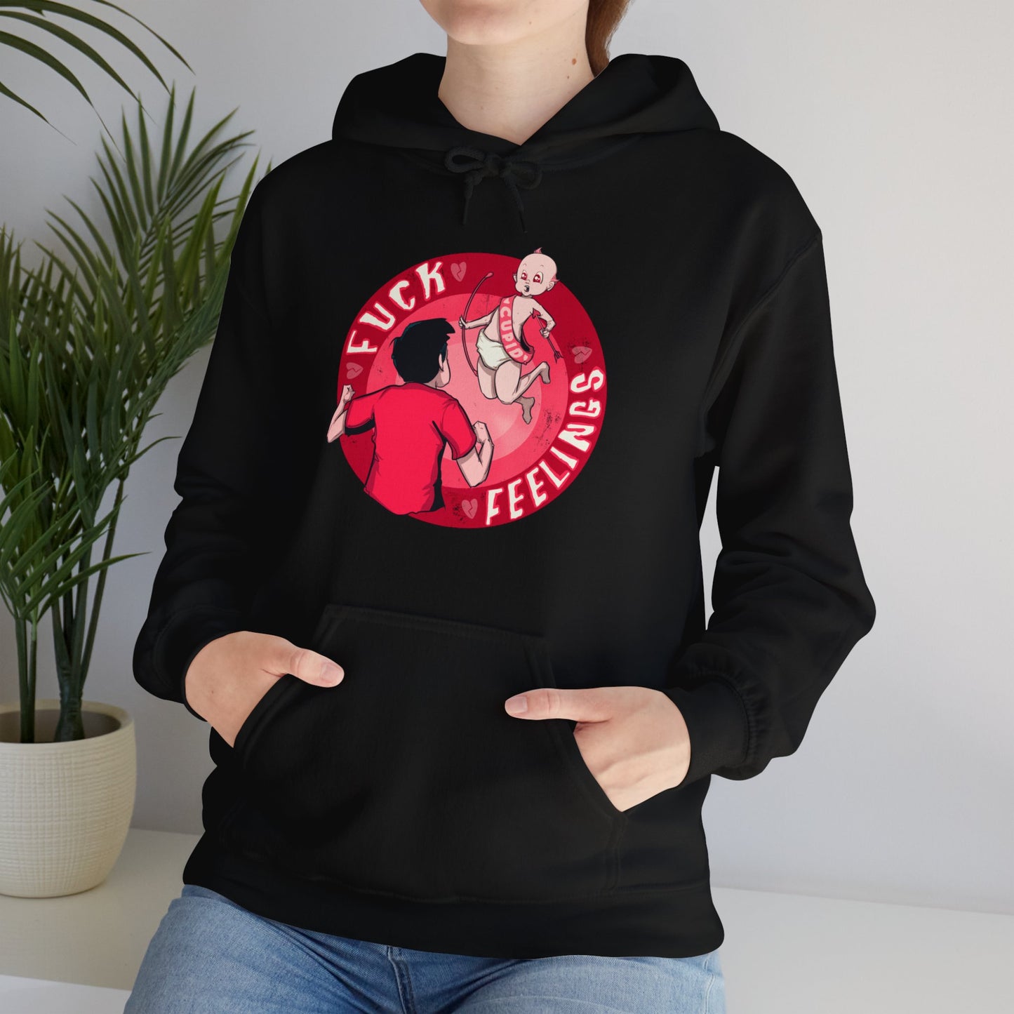 Fuck Feelings Unisex Heavy Blend Hooded Sweatshirt