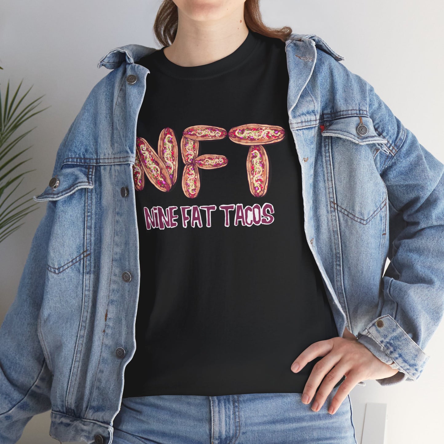 Nine Fat Tacos Unisex Heavy Cotton Tee