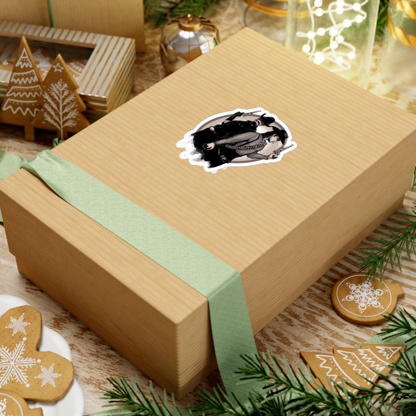 Bounty Hunter Lovers Kiss-Cut Vinyl Decal