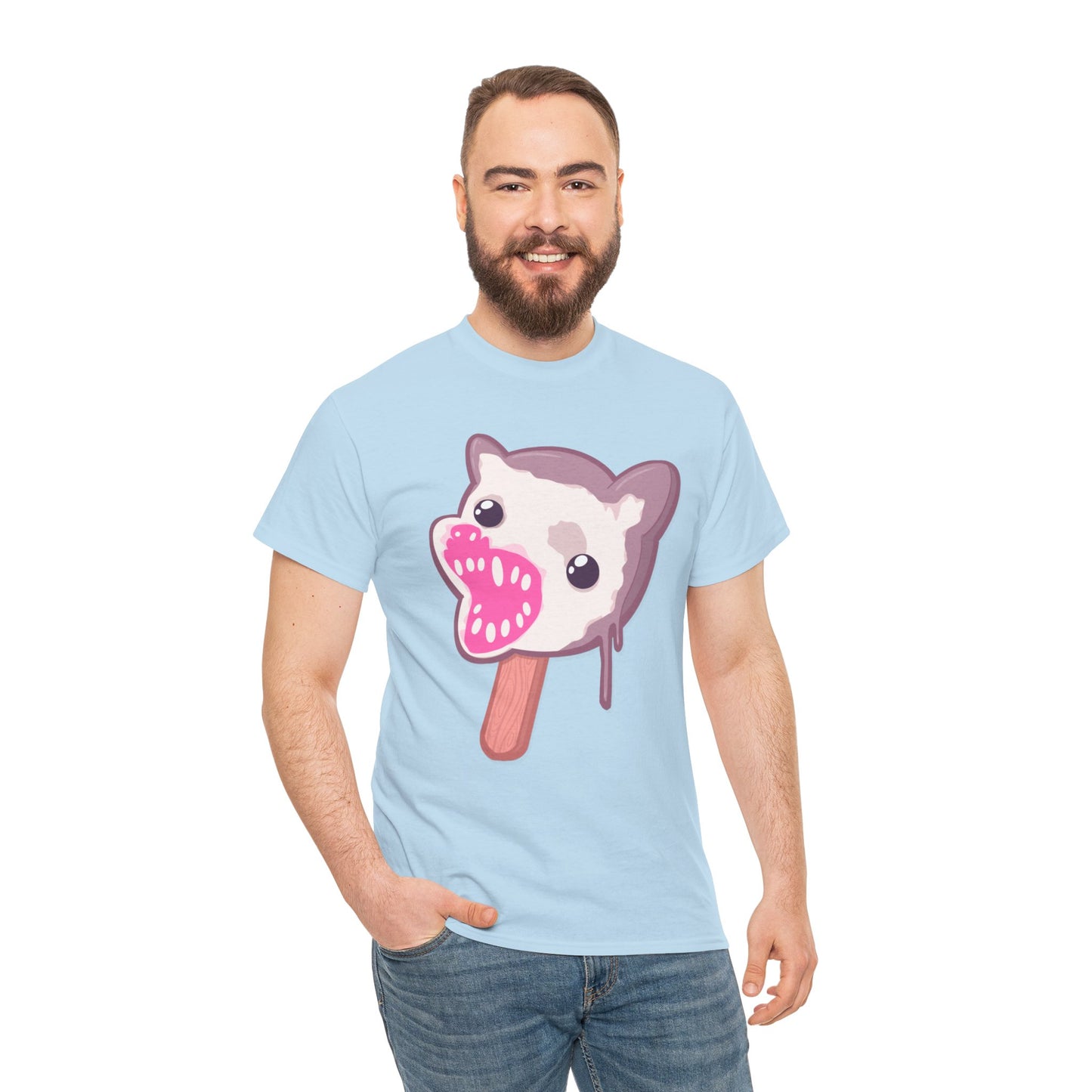 Opossum Popsicle Unisex Heavy Cotton Tee