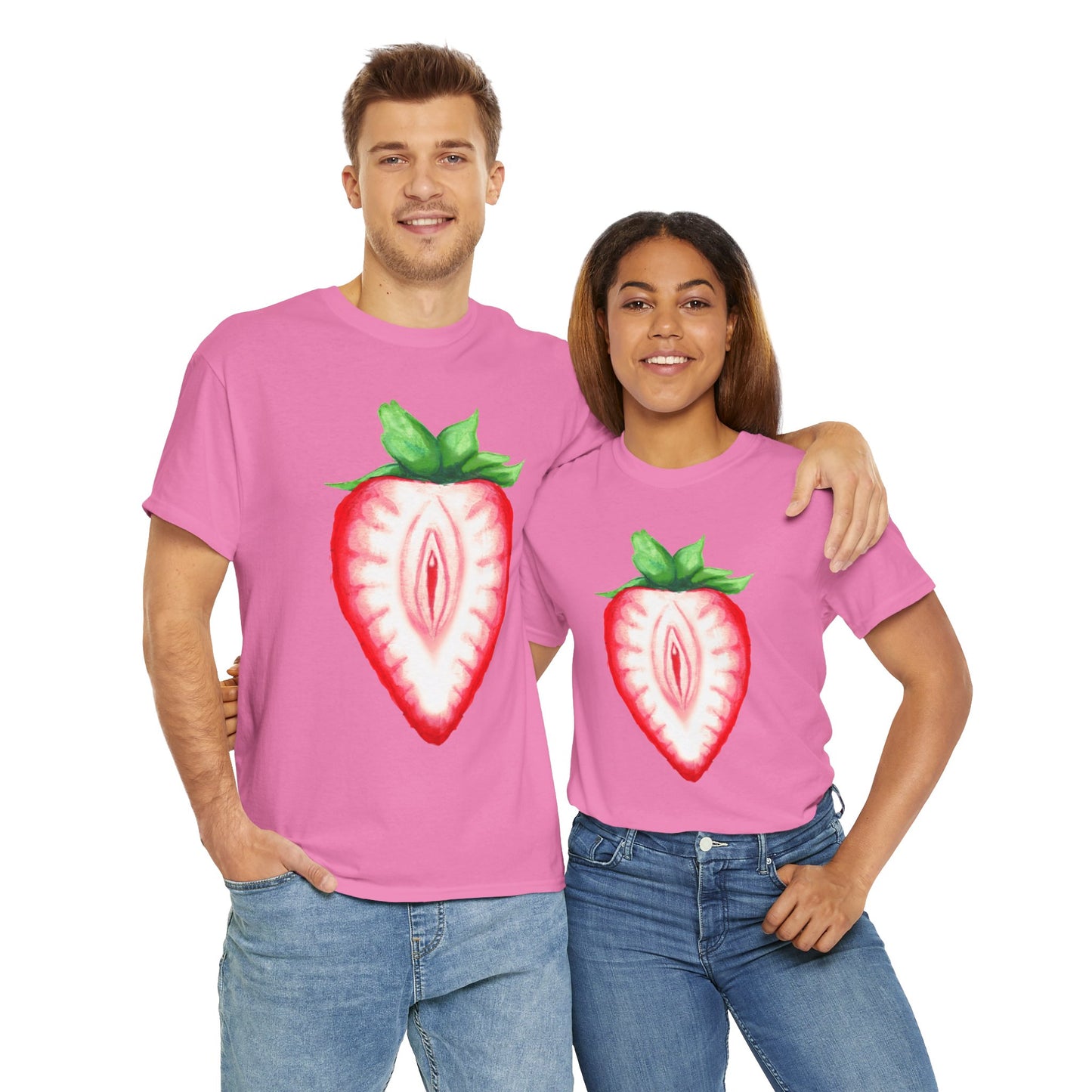 Juicy Strawberry Unisex Heavy Cotton Tee