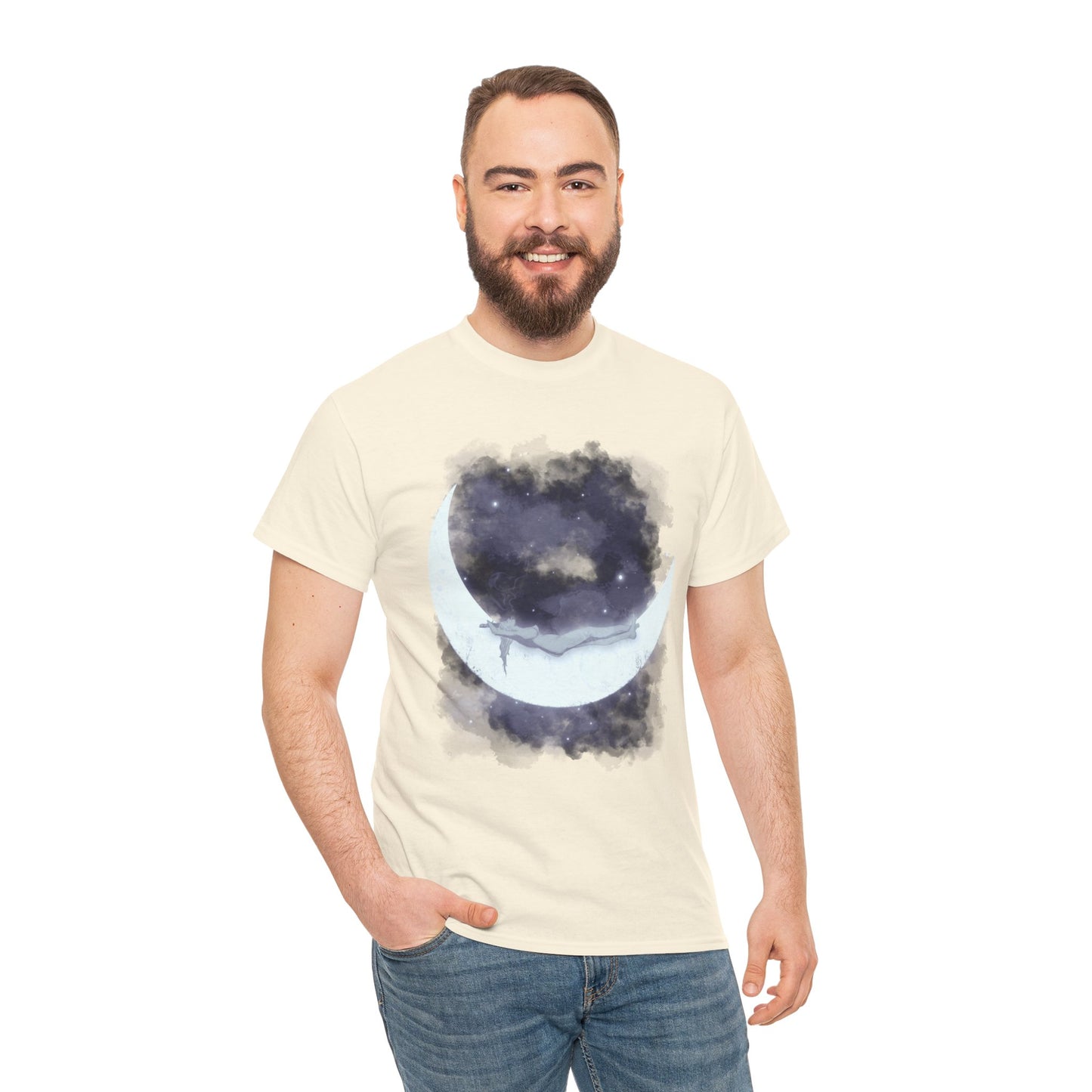 The Girl Who Loved The Moon Unisex Heavy Cotton Tee