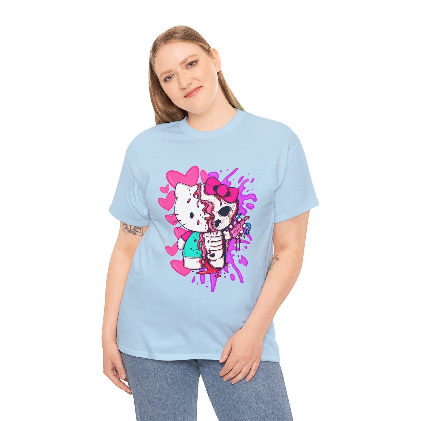 Zombie Kitty Unisex Heavy Cotton Patreon Tee
