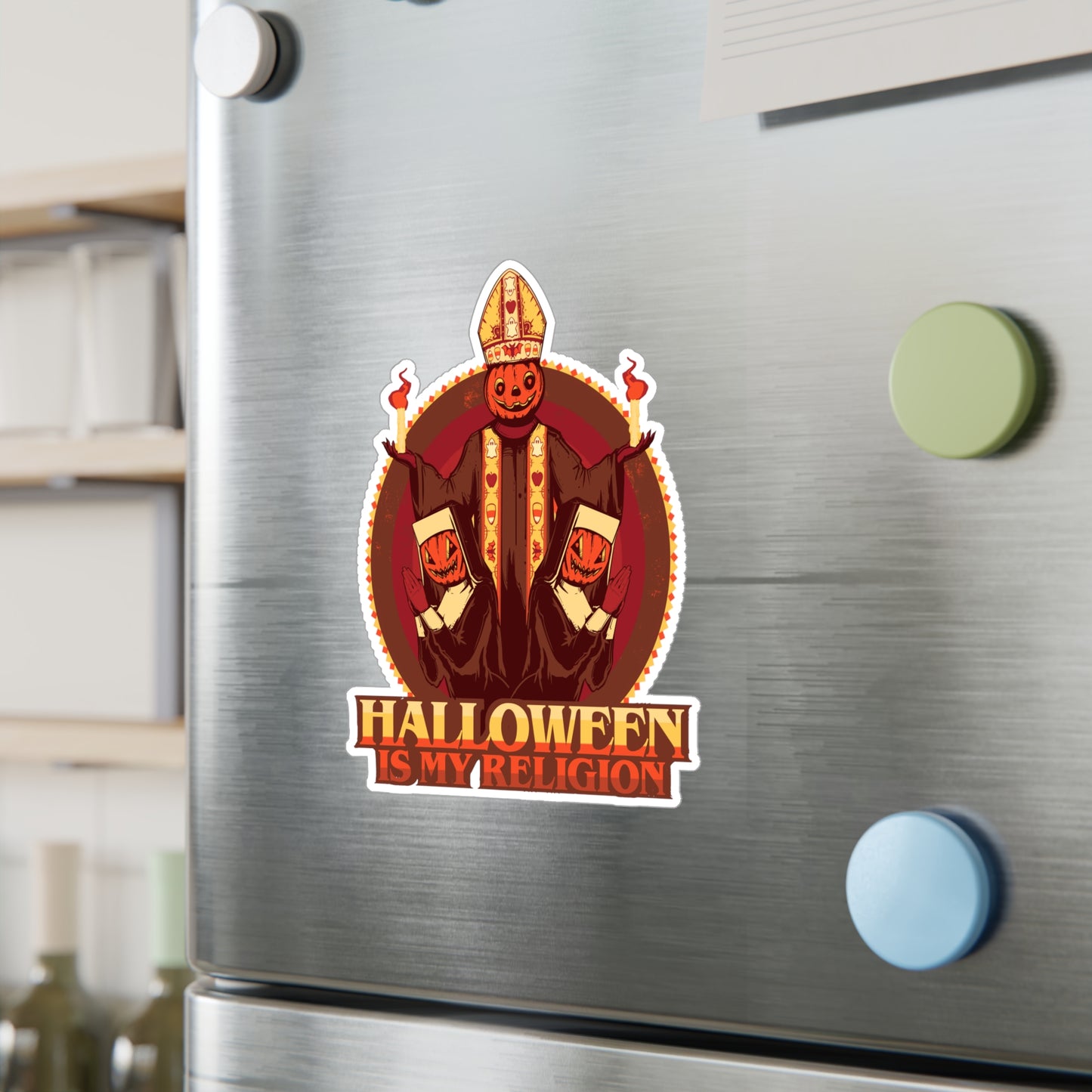 Halloween Is My Religion Kiss-Cut Vinyl Decal