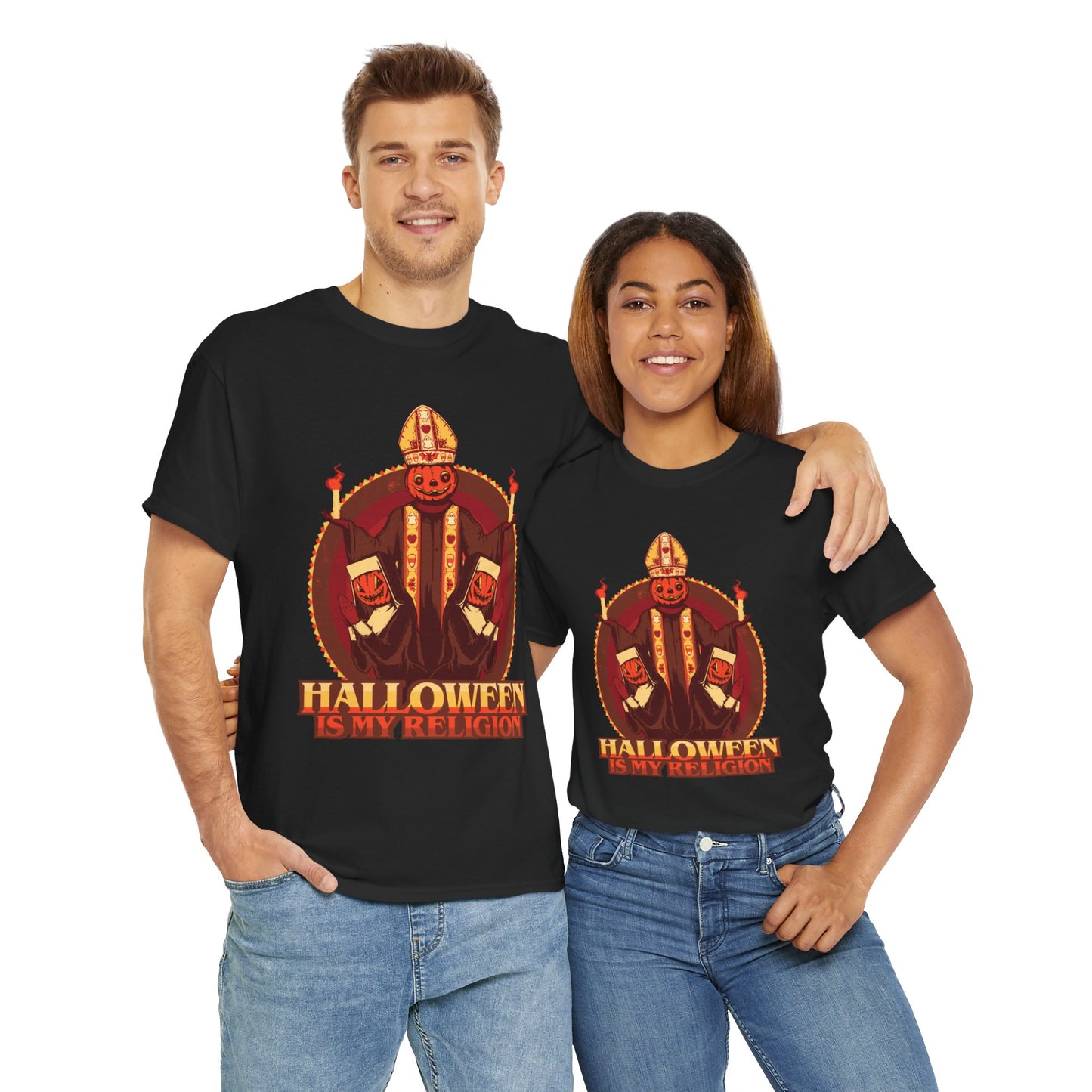 Halloween Is My Religion Unisex Heavy Cotton Tee