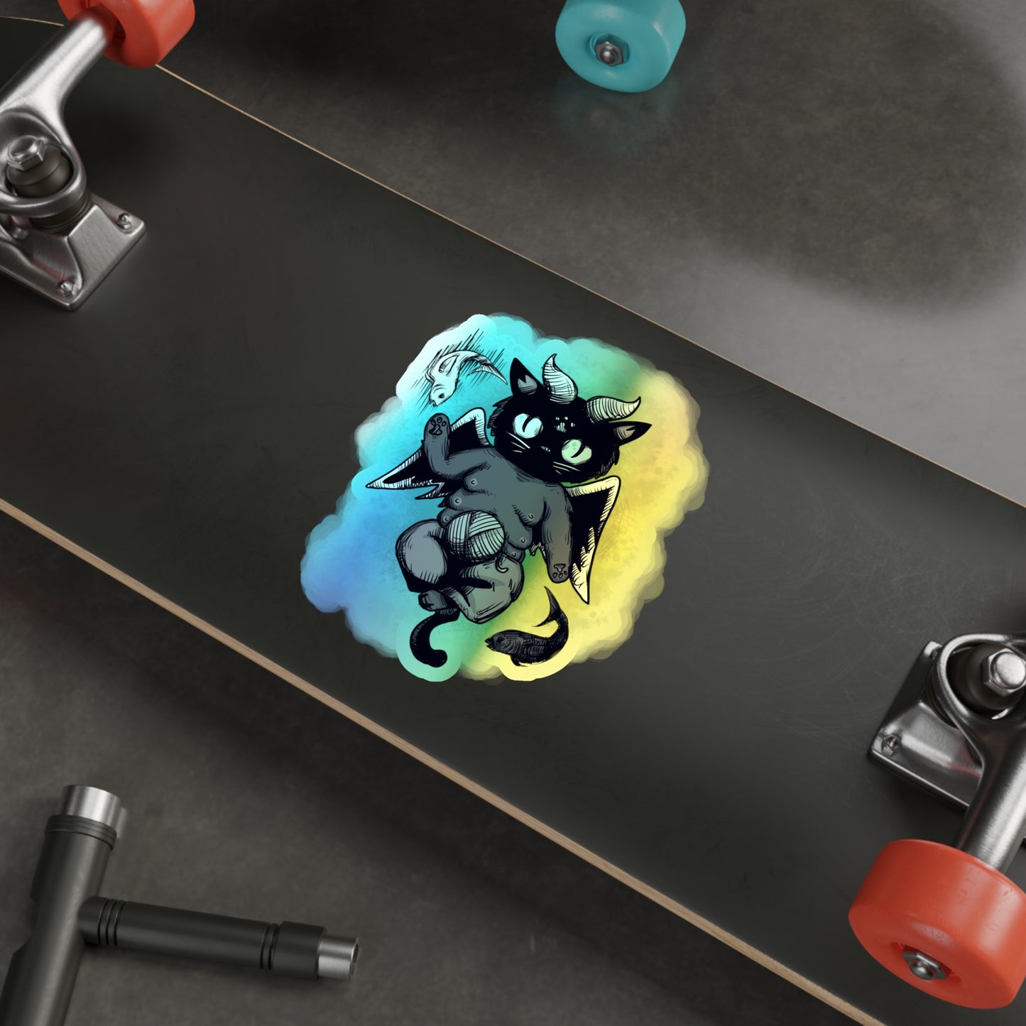 Baphocat Holographic Die-cut Stickers