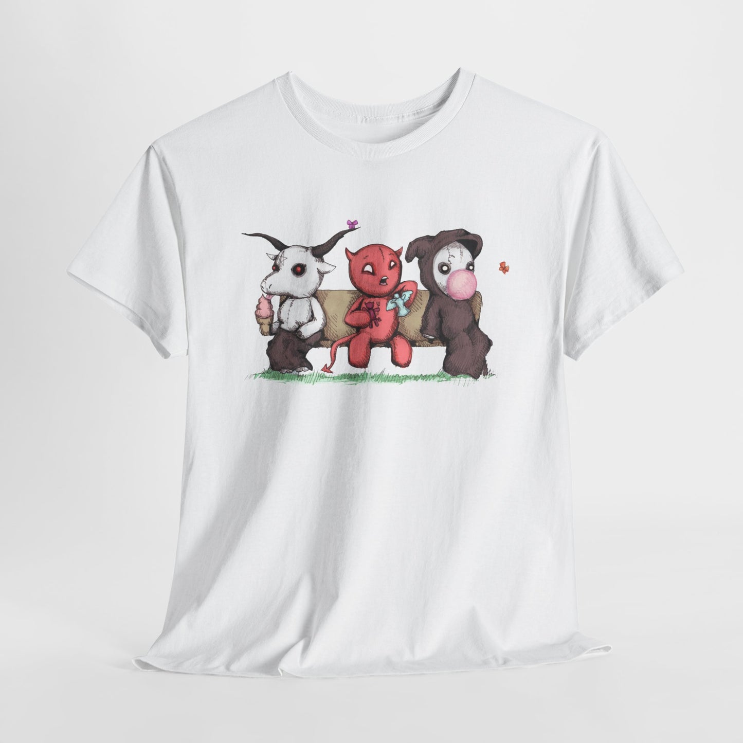 Evil Day Off Unisex Heavy Cotton Tee