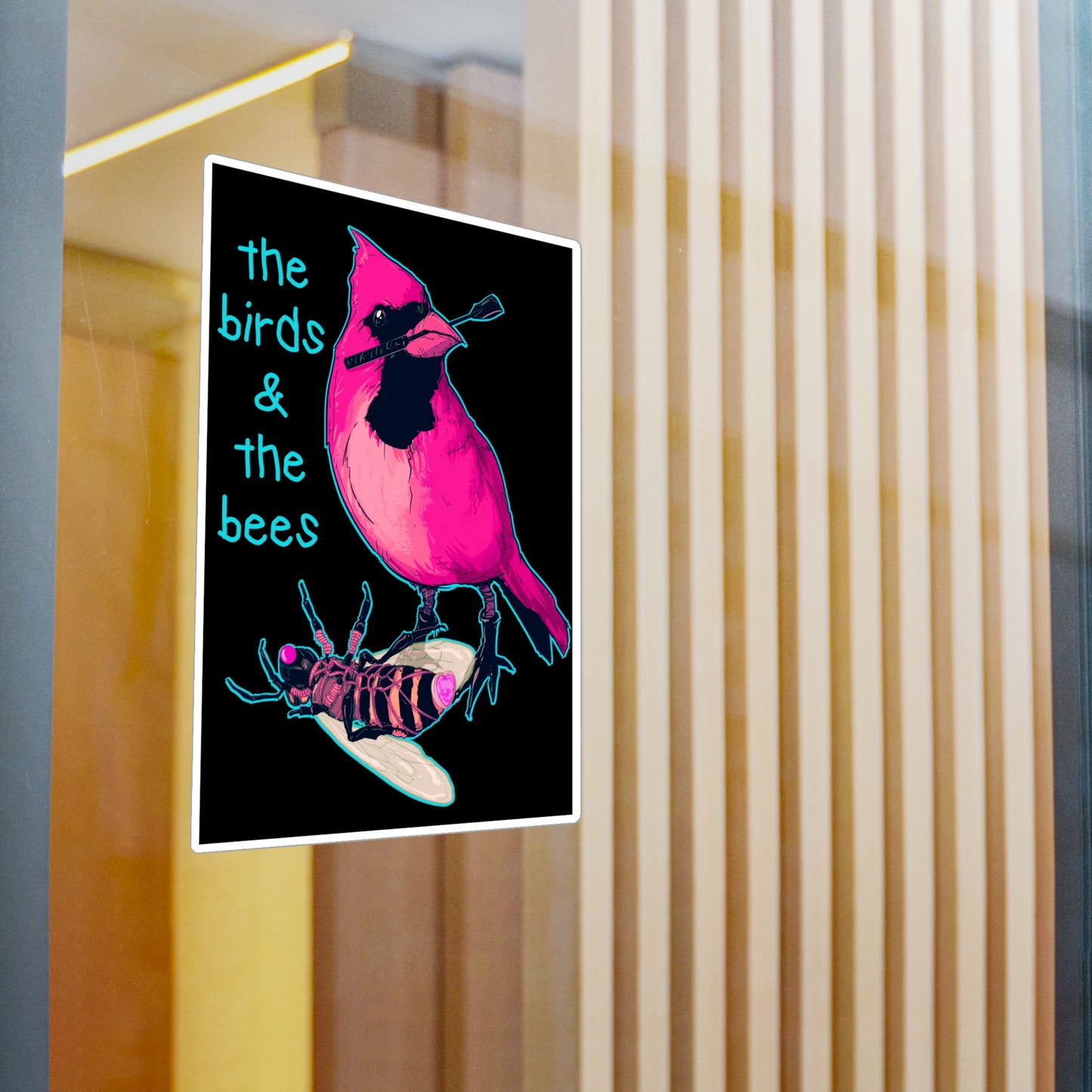 The Birds & The Bees Kiss-Cut Vinyl Decal