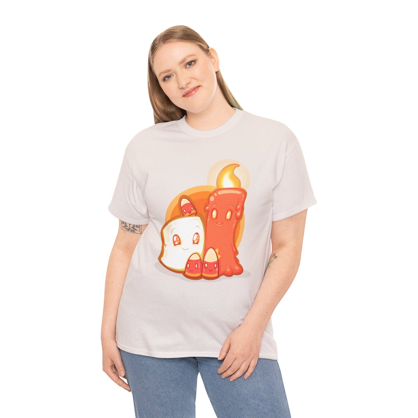 How Candy Corn Is Made Unisex Heavy Cotton Tee