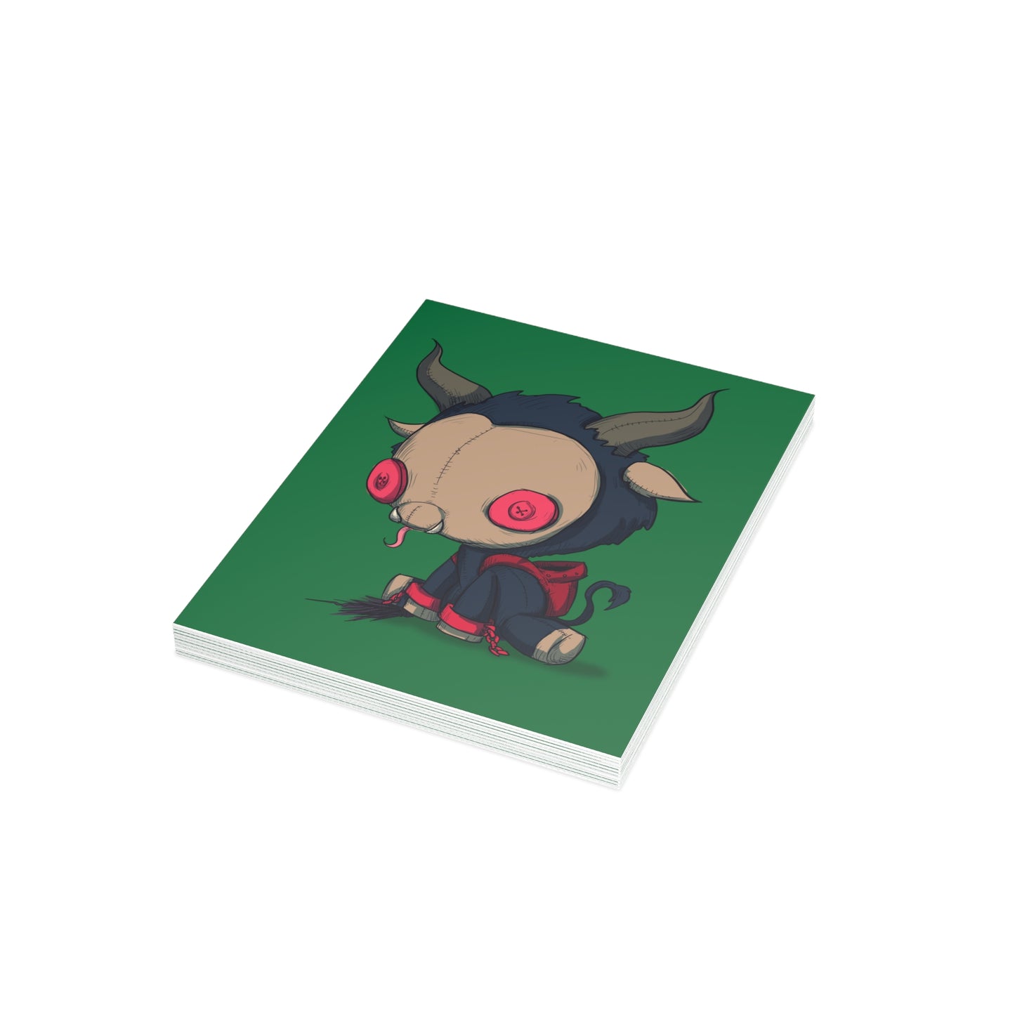 Krampus Plushie Greeting Card Bundles (10, 30, 50 pcs)