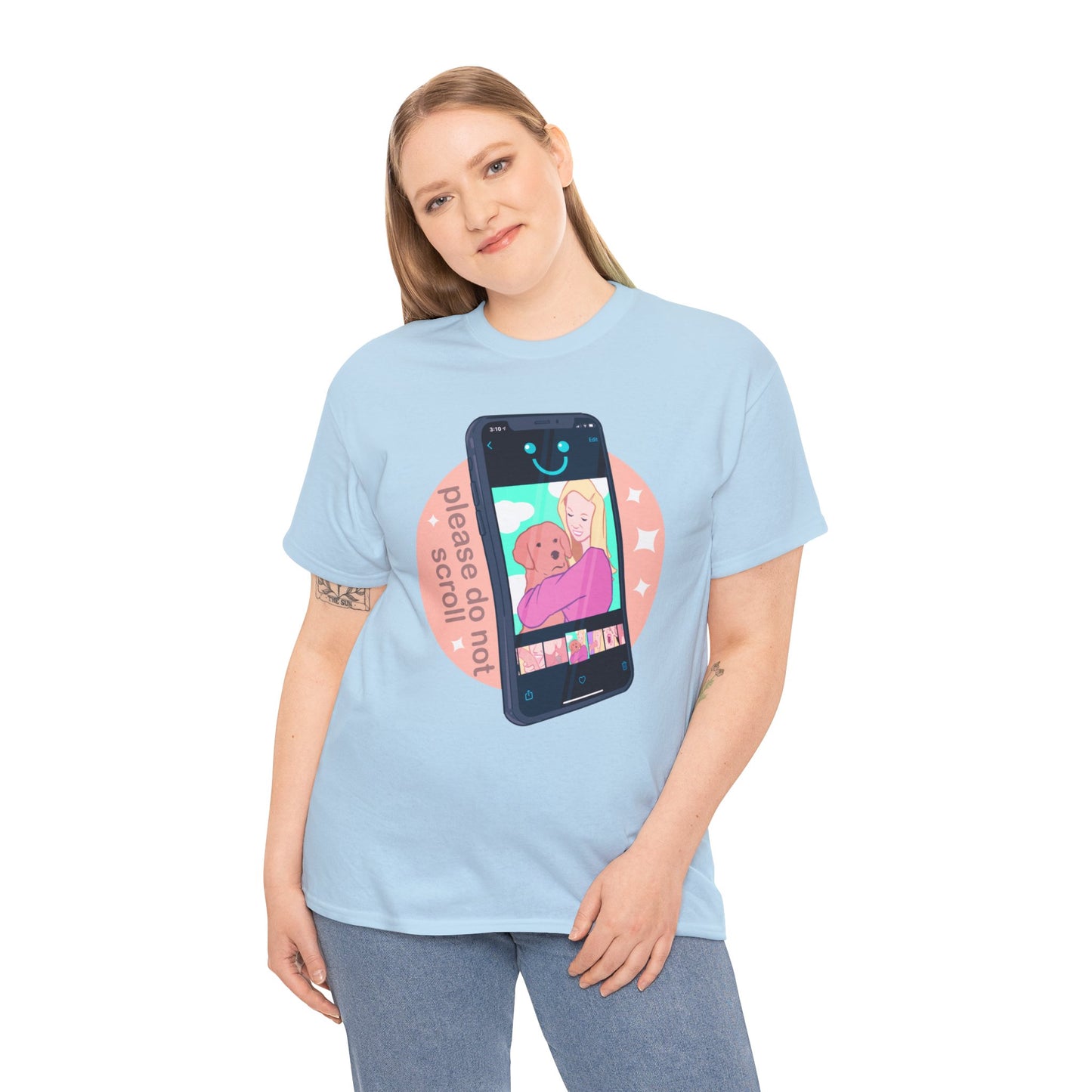 Don't Scroll Unisex Heavy Cotton Tee