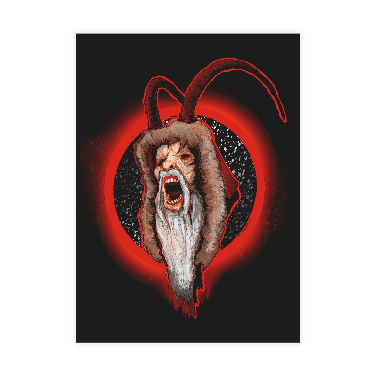 Merry Krampus Greeting Card Bundles (10, 30, 50 pcs)