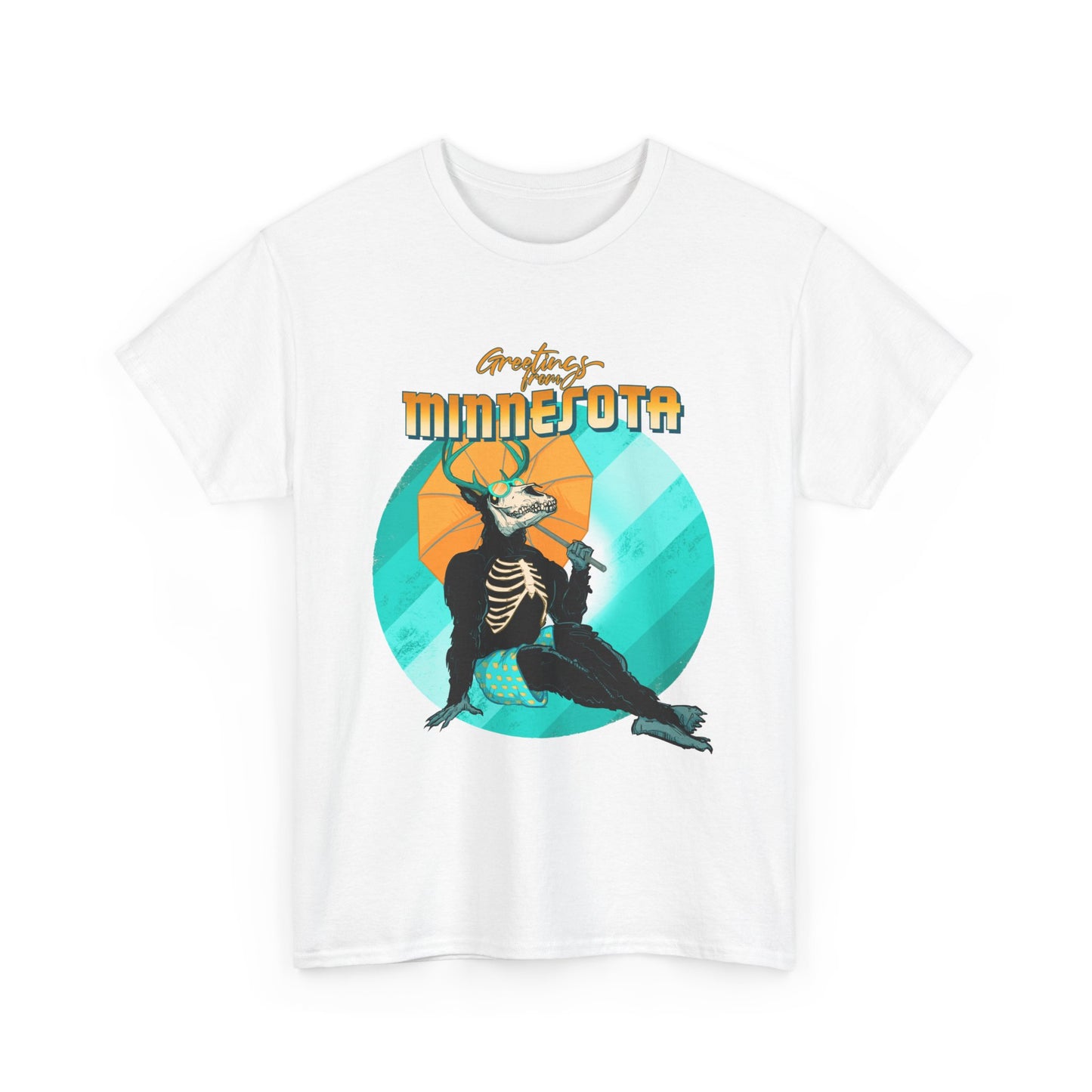 Cryptid Pinup: Minnesota Unisex Heavy Cotton Tee